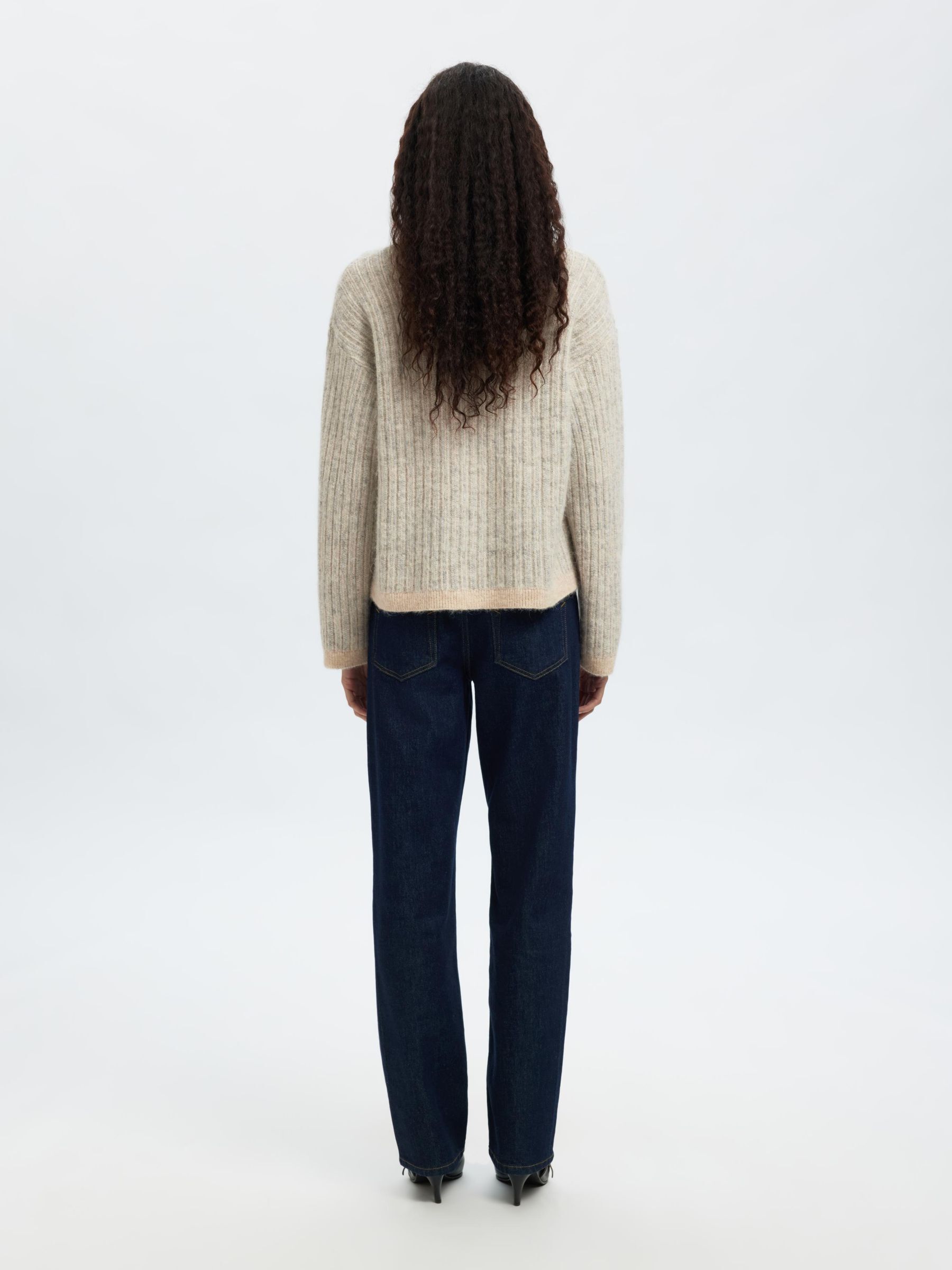WOOL BLEND KNITTED JUMPER