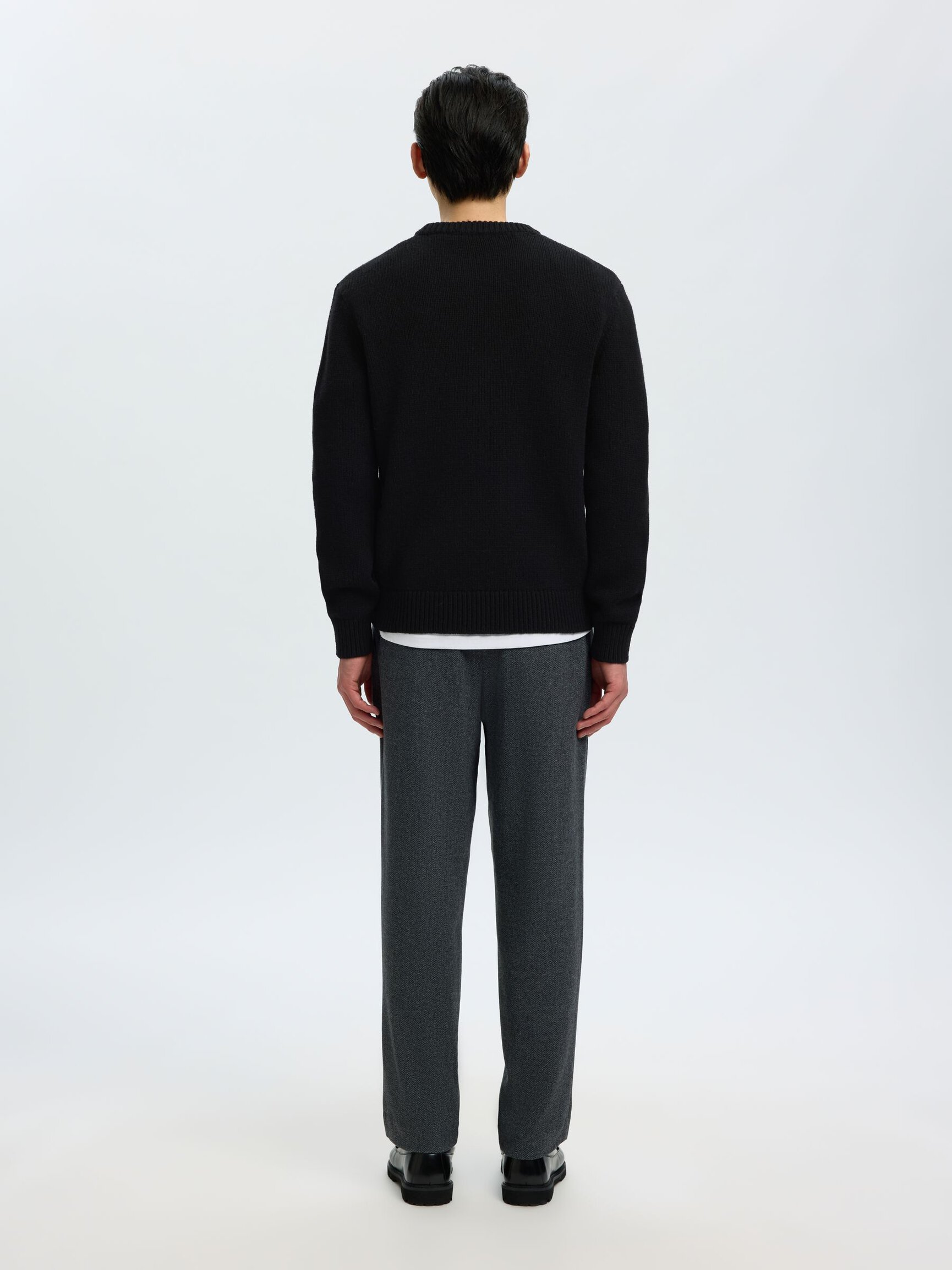 WOOL BLEND RELAXED FIT JUMPER