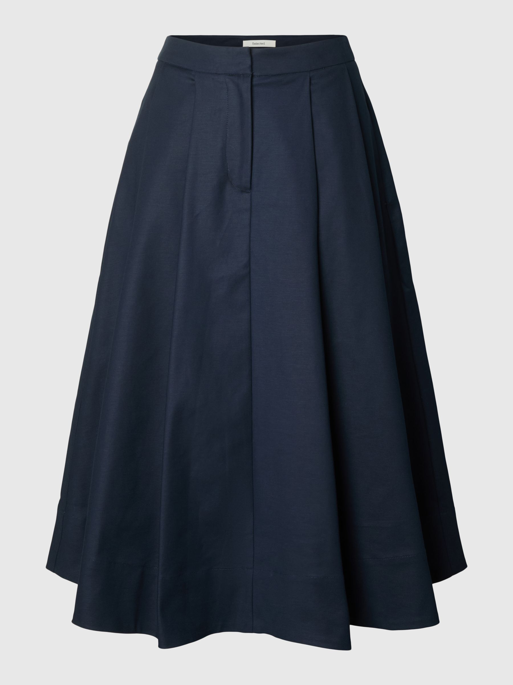 COTTON MIDI SKIRT