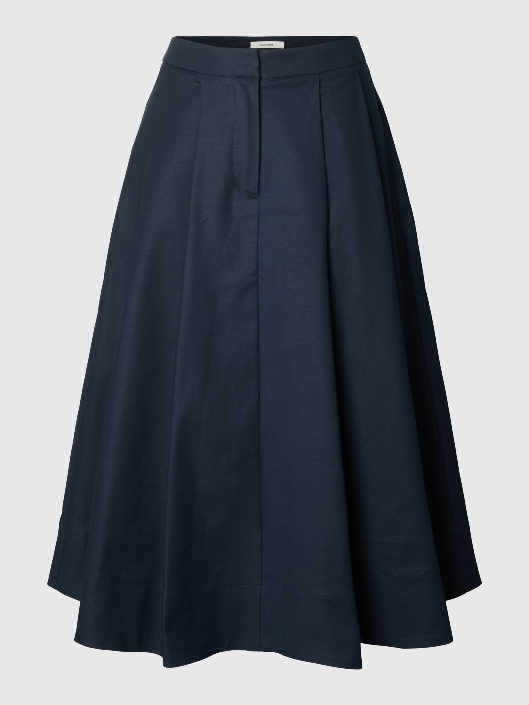 COTTON MIDI SKIRT