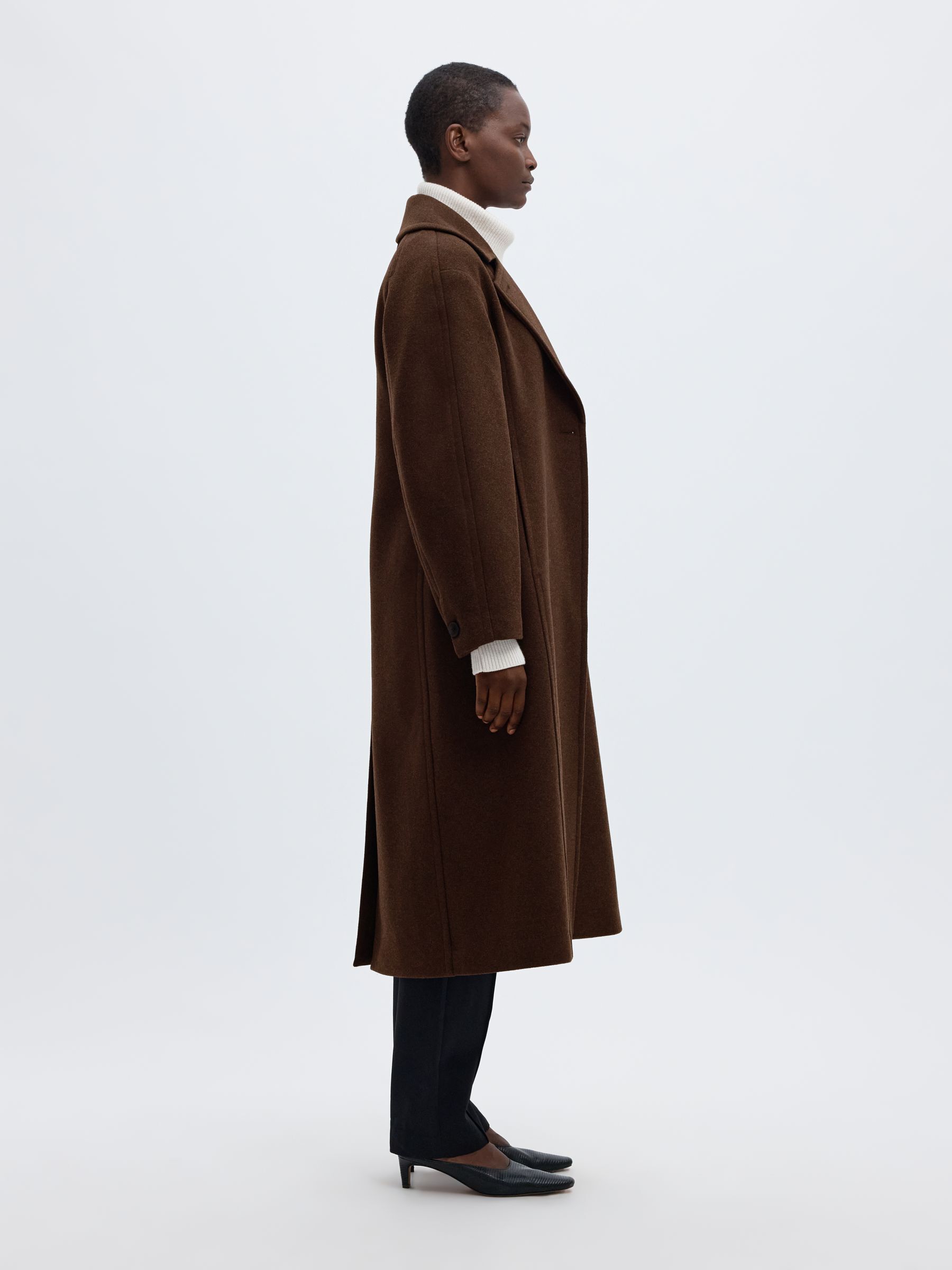 WOOL BLEND LONG COAT