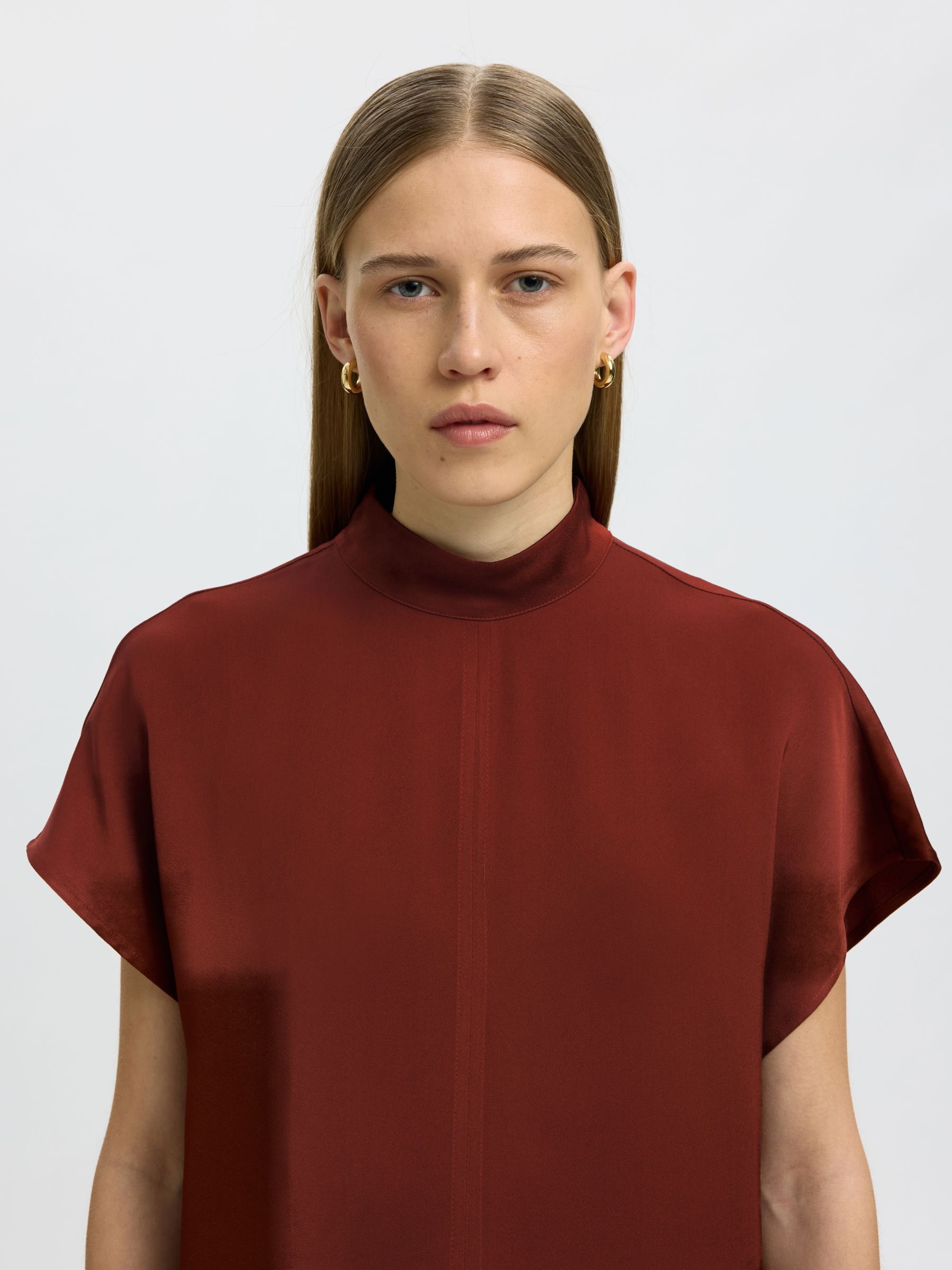 VISCOSE SHORT SLEEVED TOP