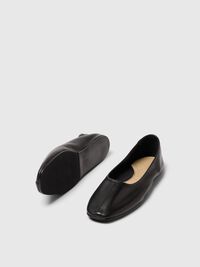 LEDER BALLERINAS, Black, highres
