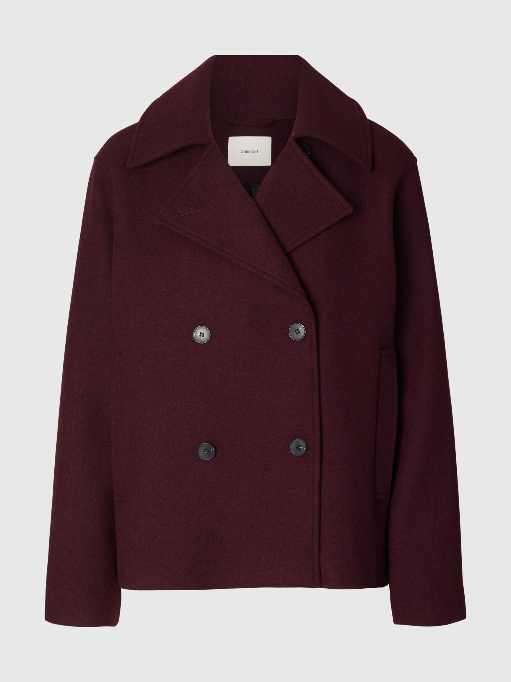 WOOL BLEND DOUBLE-BREASTED JACKET