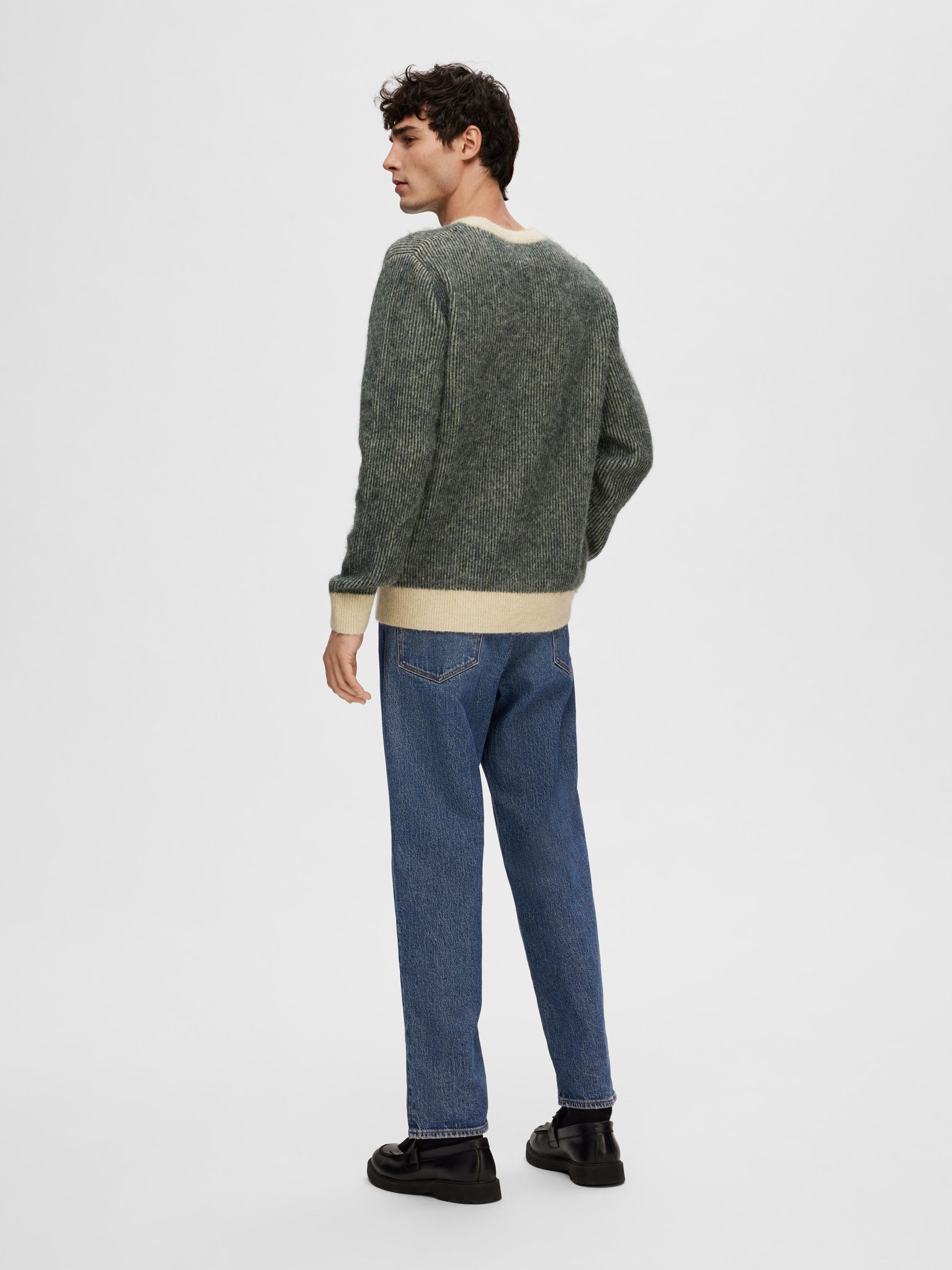 LANGERMET STRIKKET PULLOVER