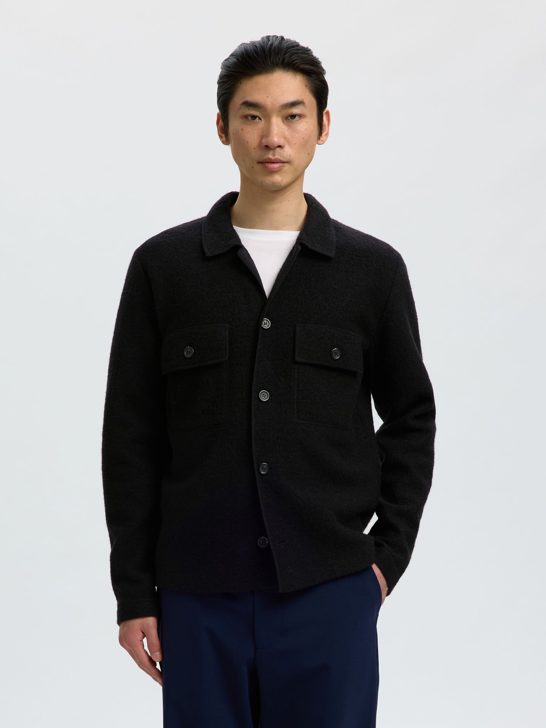 100% WOOL CARDIGAN