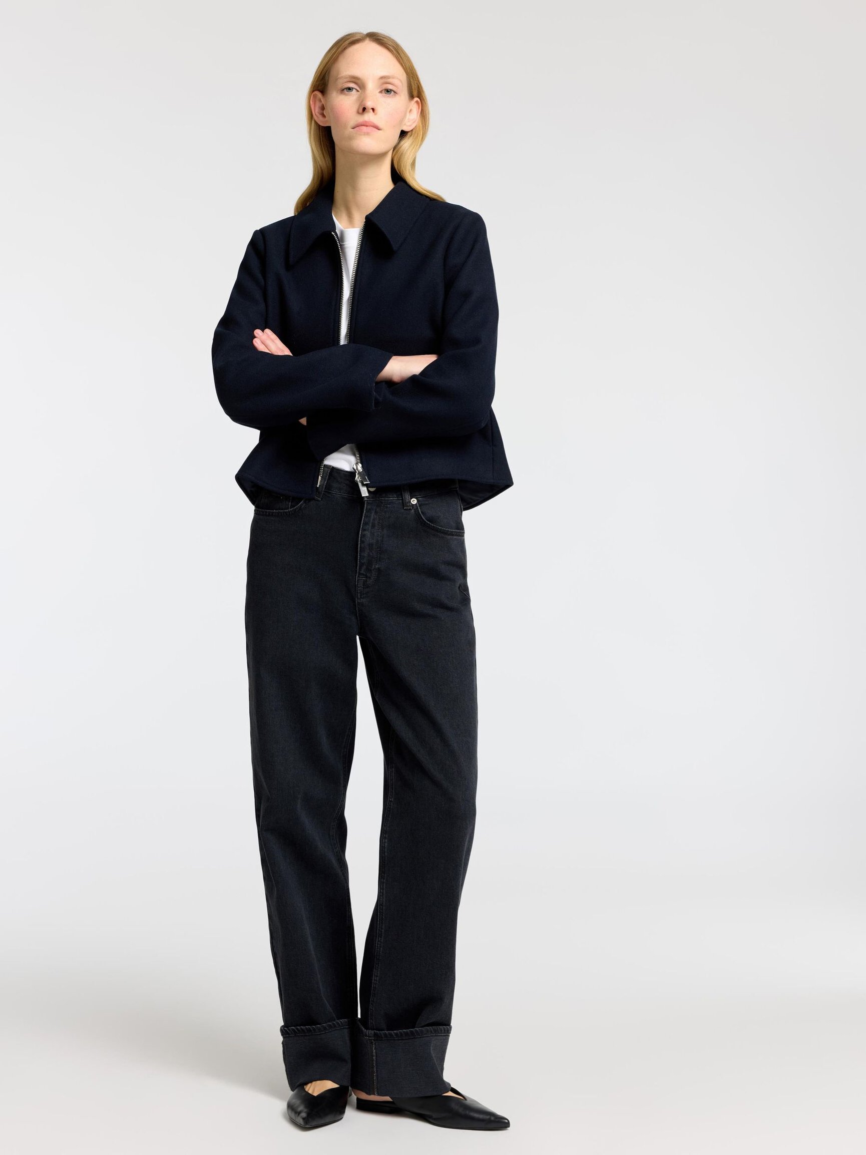 TAILORED WOOL BLEND JACKET