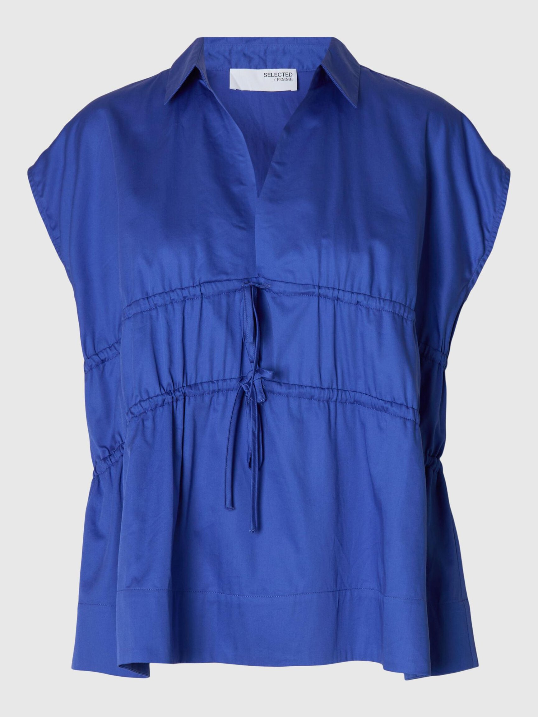 TIE FRONT V-NECK TOP