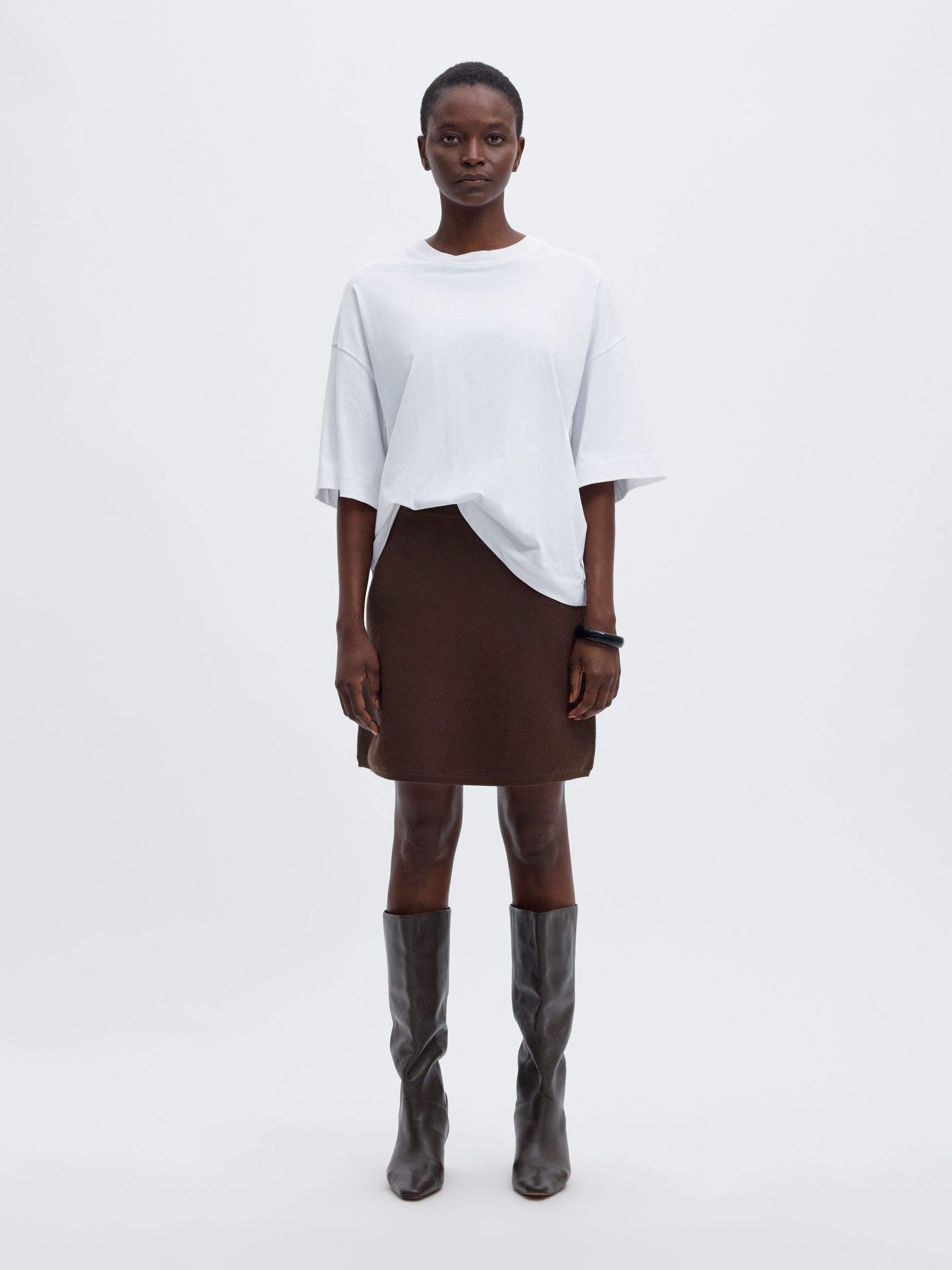 VISCOSE BLEND MINI SKIRT