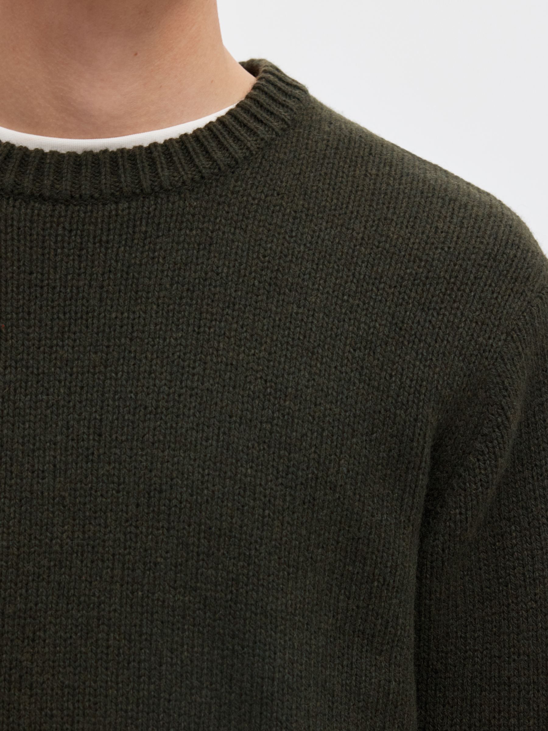 RELAXED FIT WOLLGEMISCH JUMPER