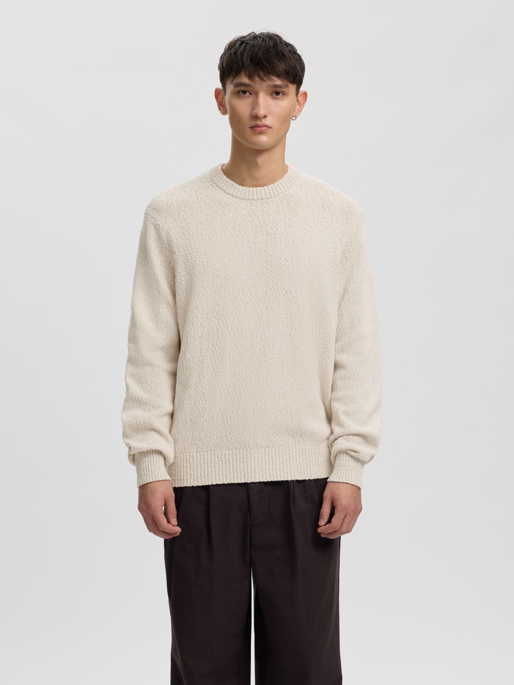 COTTON CREWNECK JUMPER