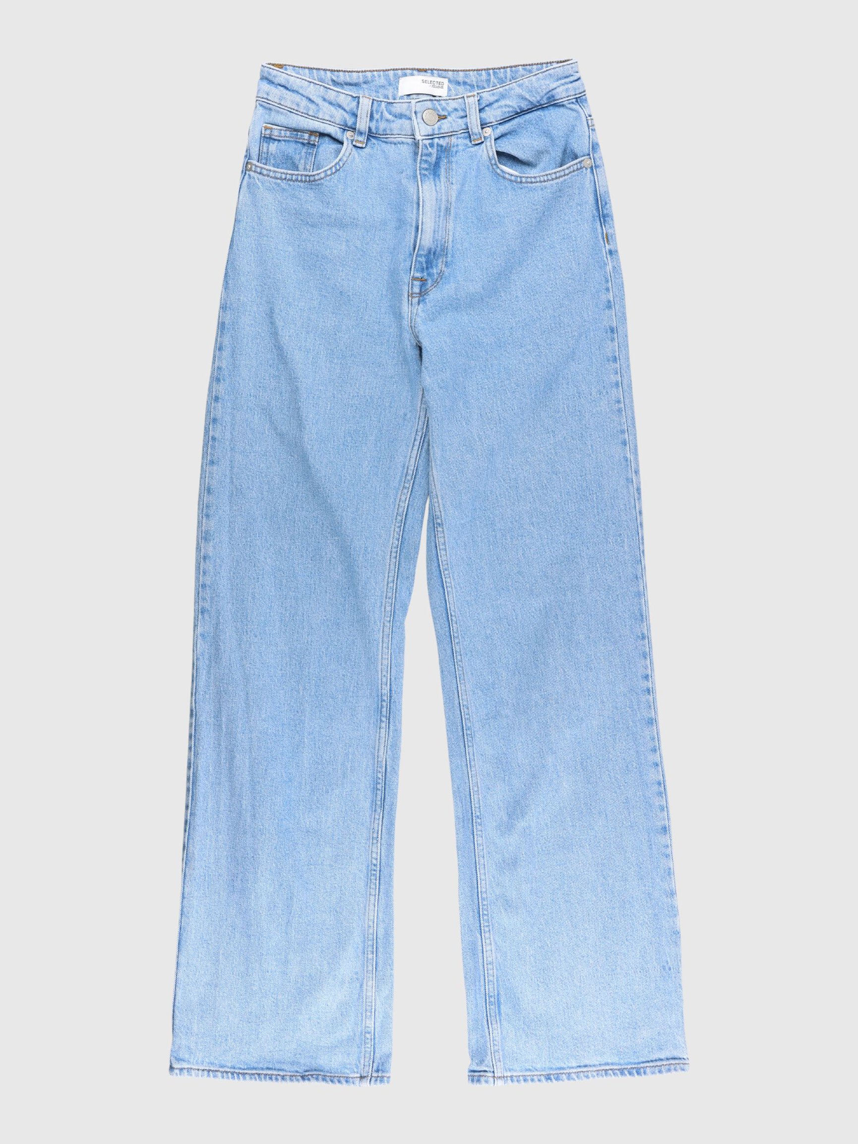 LIGHT WASH WIDE FIT JEANS