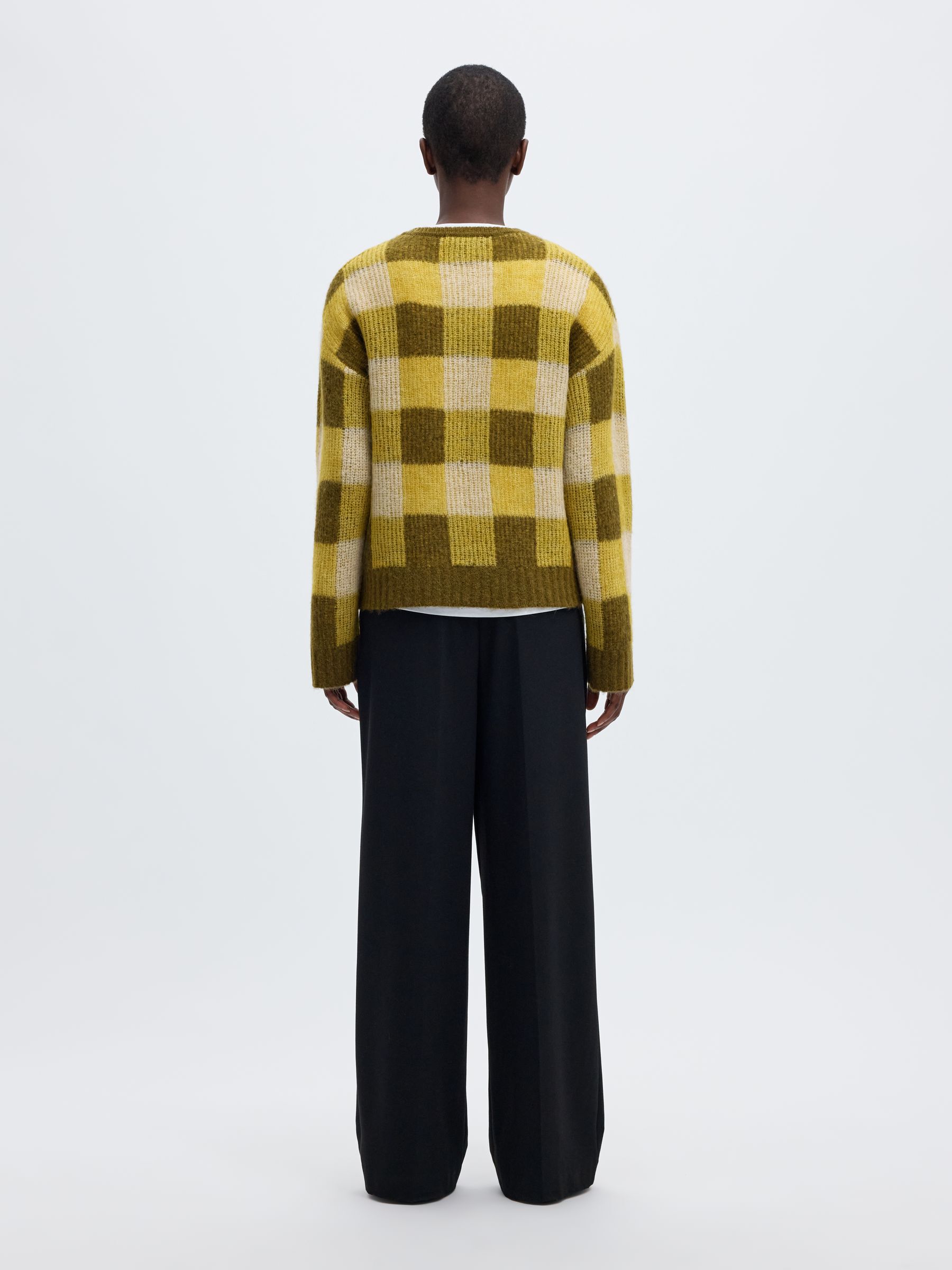 RUTETE STRIKKET PULLOVER