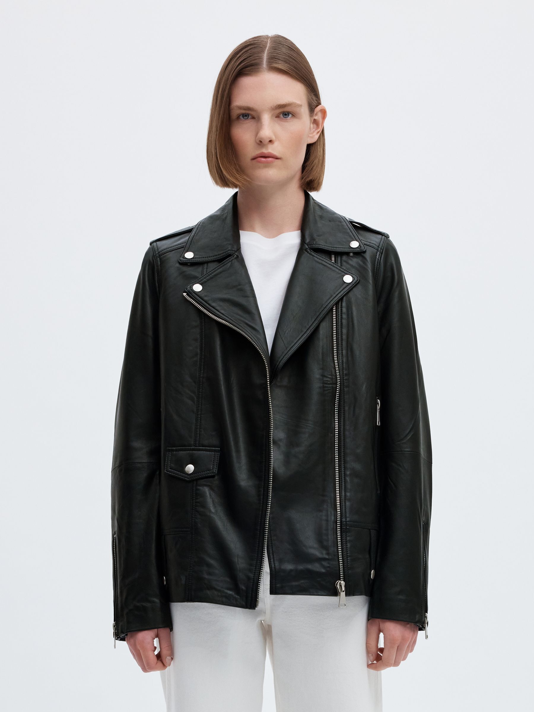 OVERSIZE CHAQUETA DE PIEL
