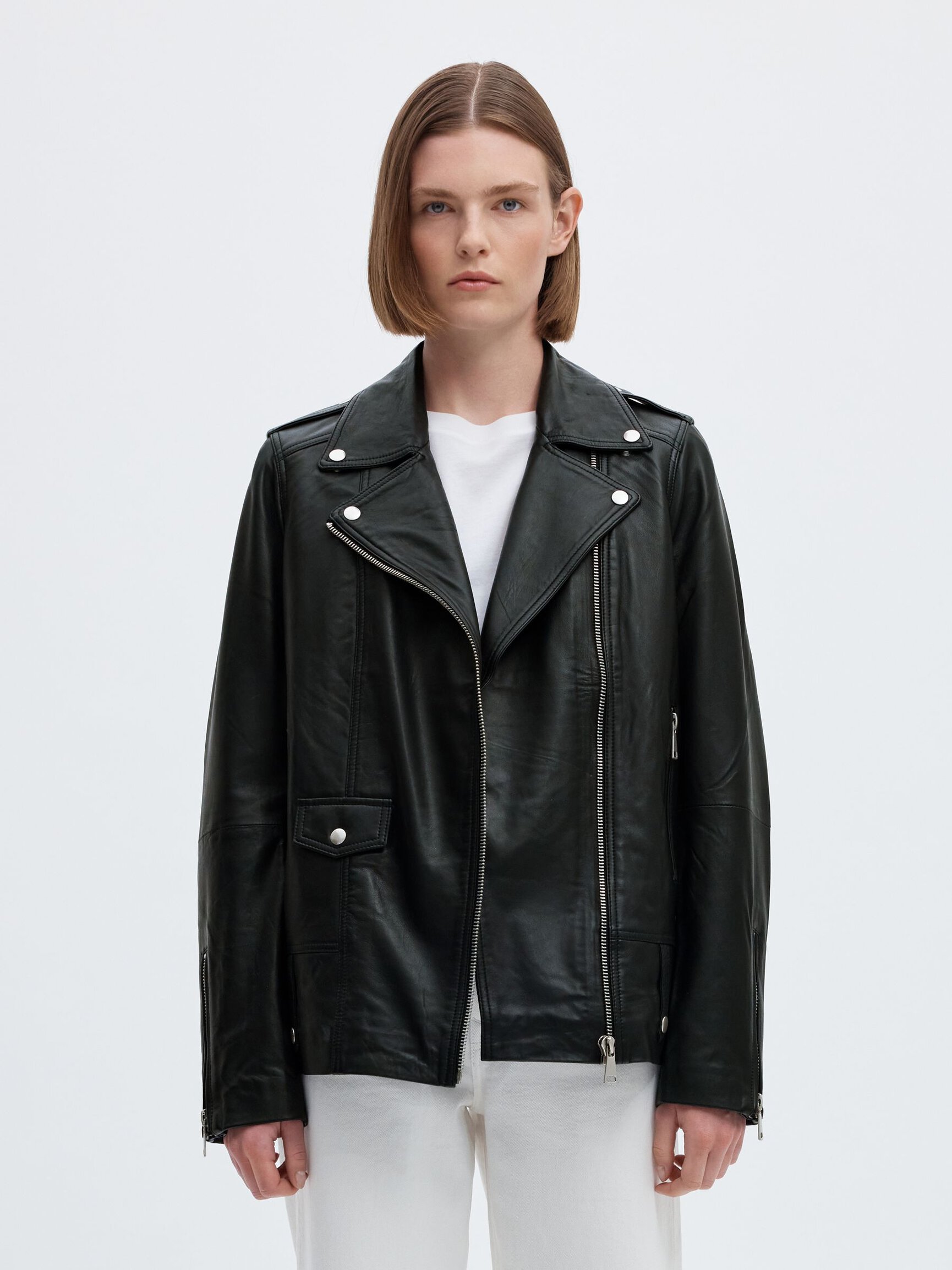 OVERSIZE CHAQUETA DE PIEL