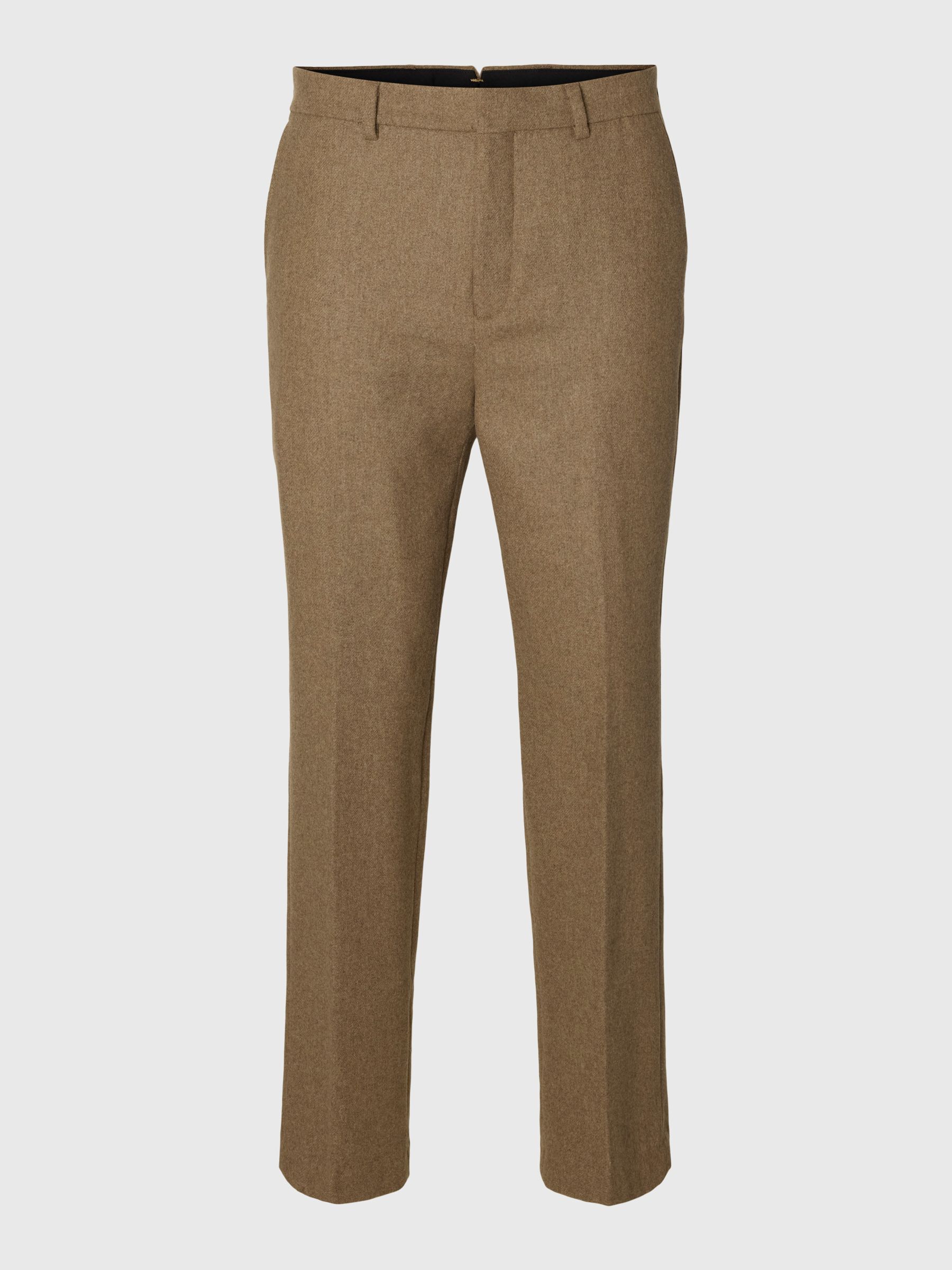 WOOL BLEND SUIT TROUSERS