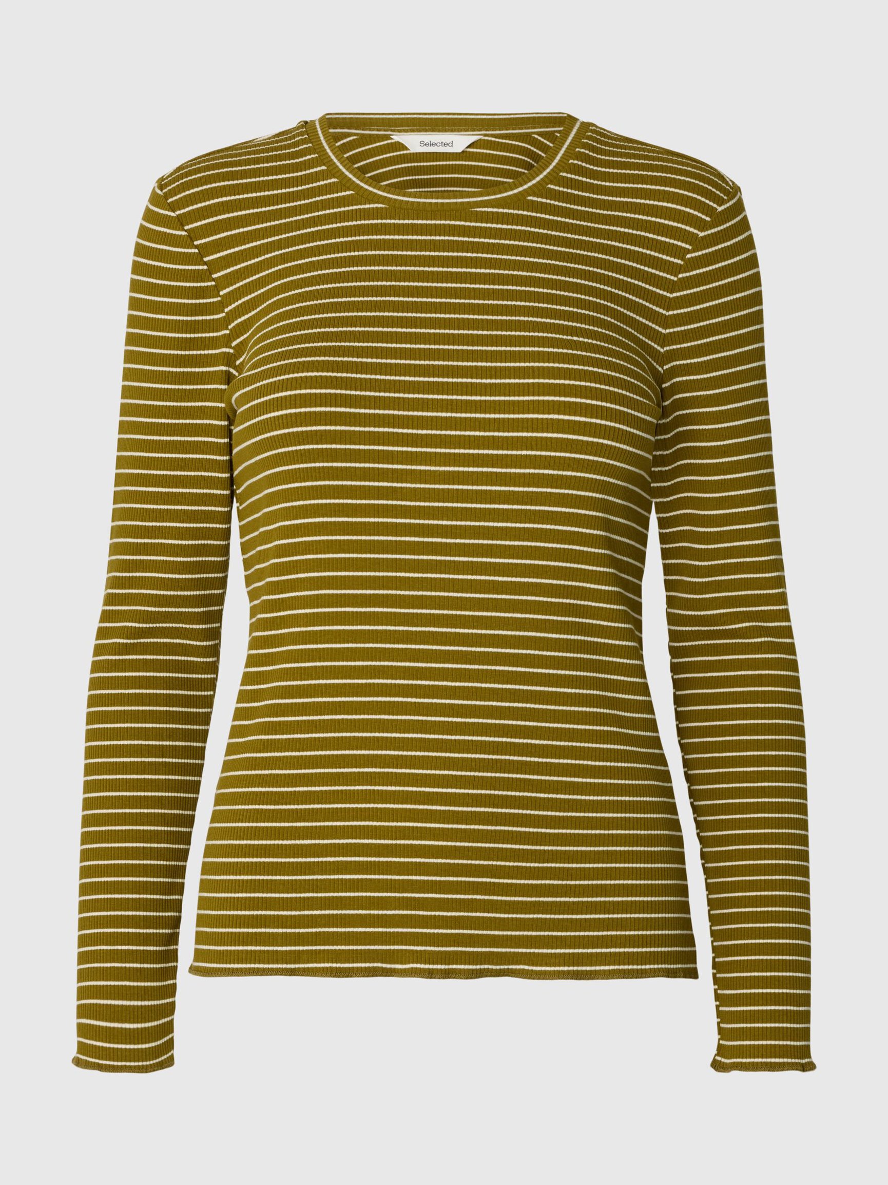 STRIPED LONG-SLEEVED T-SHIRT