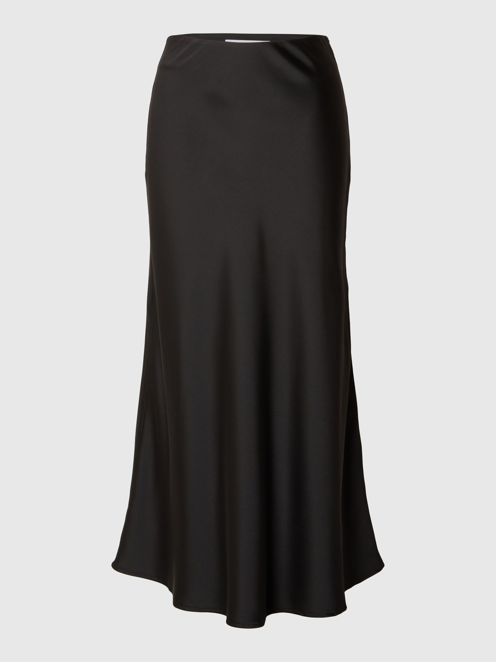 SATIN JUPE MI-LONGUE