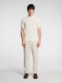 100% MERINO WOOL T-SHIRT, Egret, highres