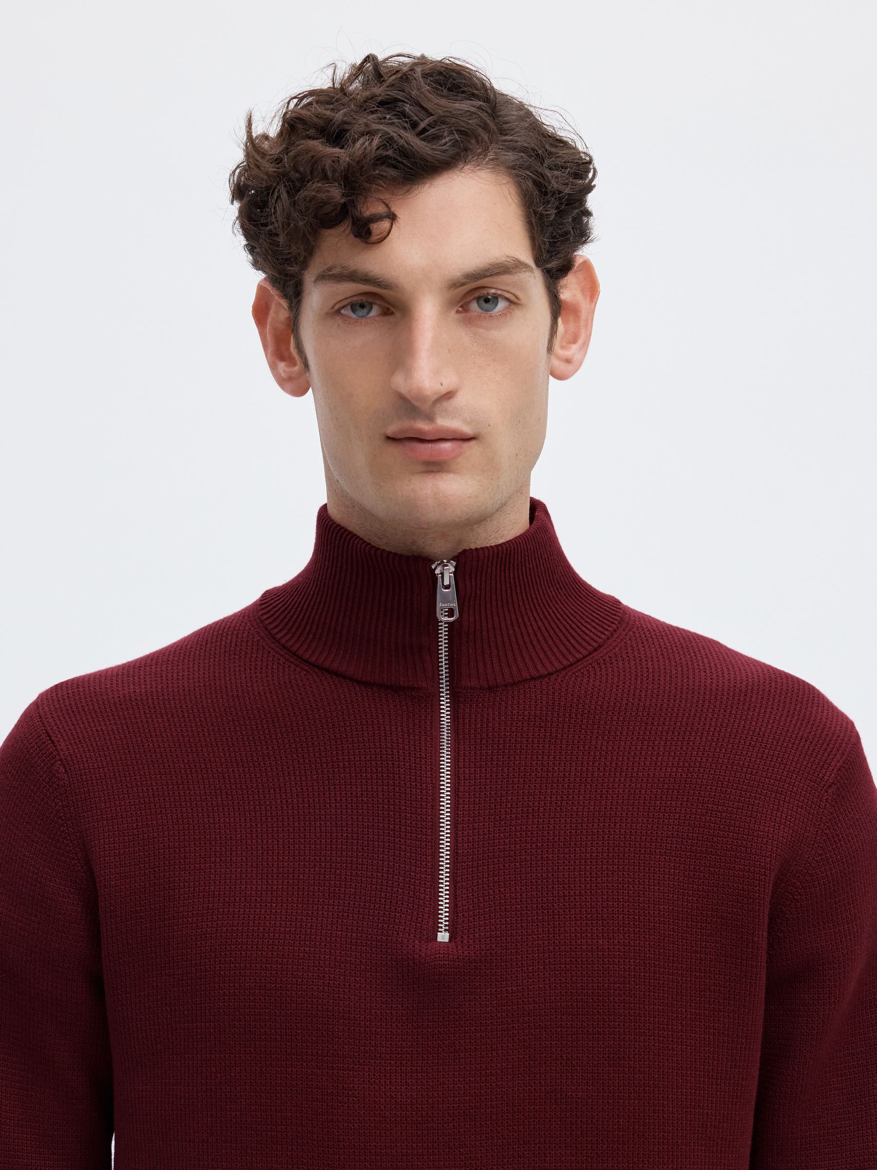HALVE RITSSLUITING SWEATER