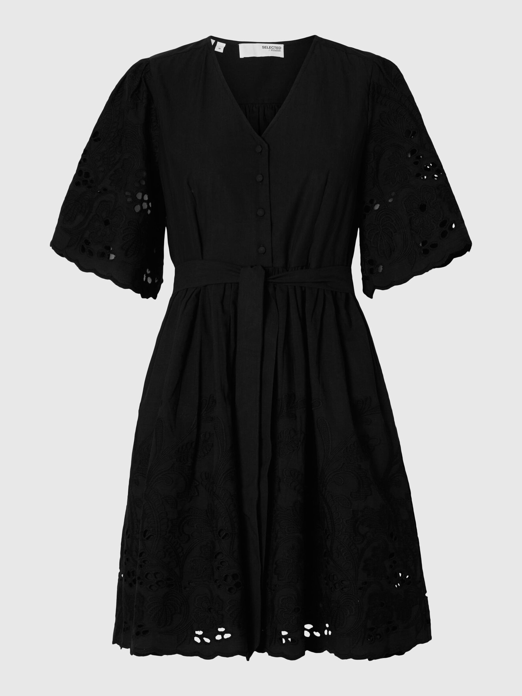 EMBROIDERED MINI DRESS