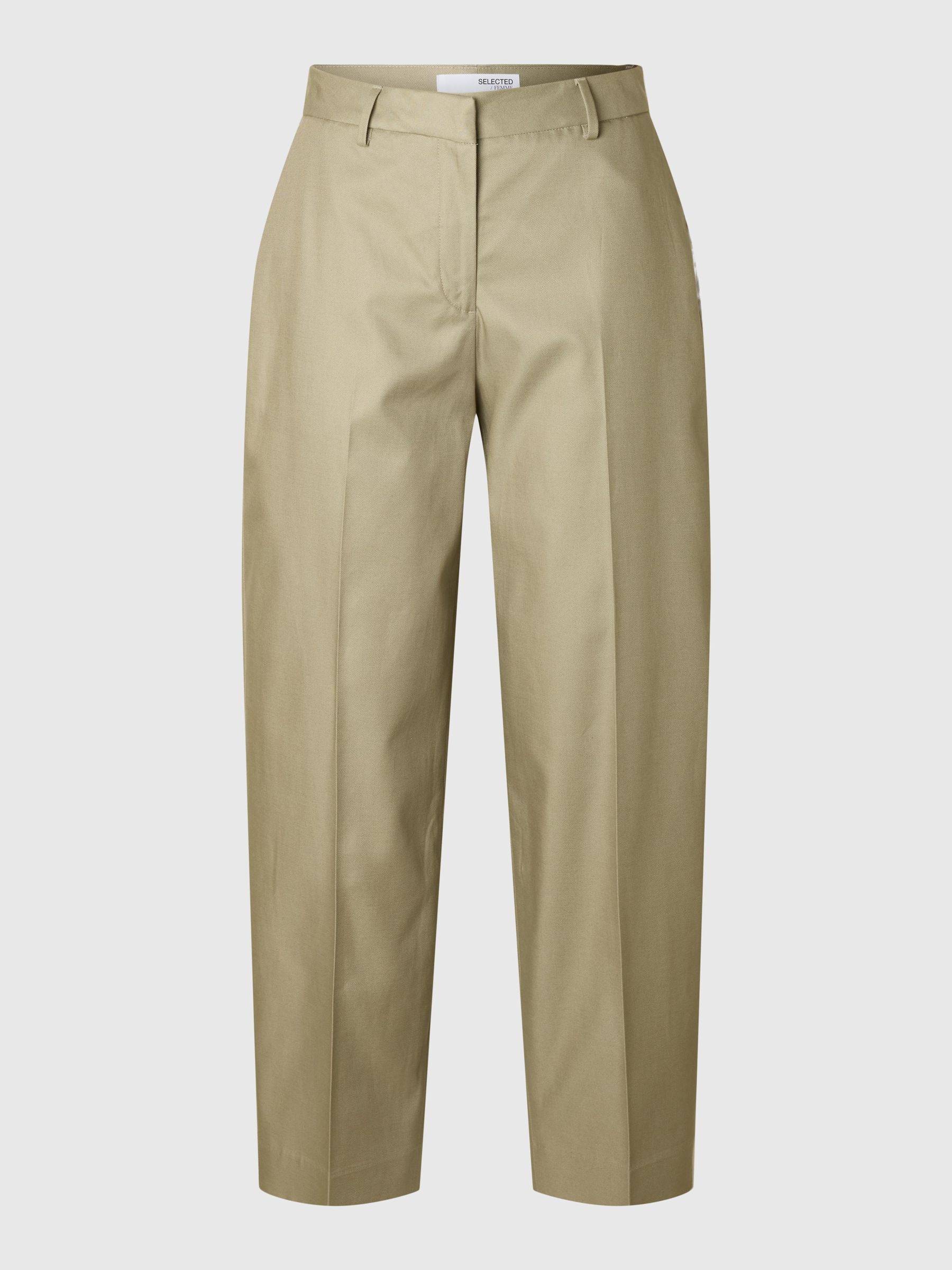 MID WAIST BARREL FIT TROUSERS