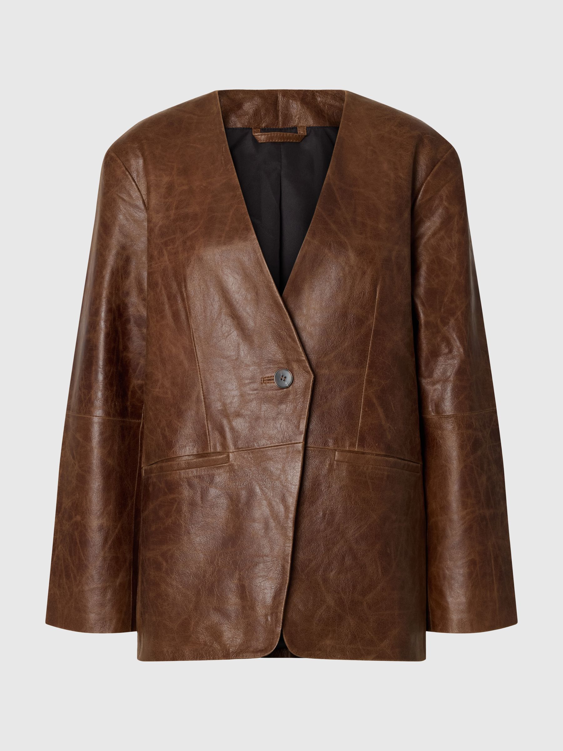 OVERSIZED LEATHER JACKET