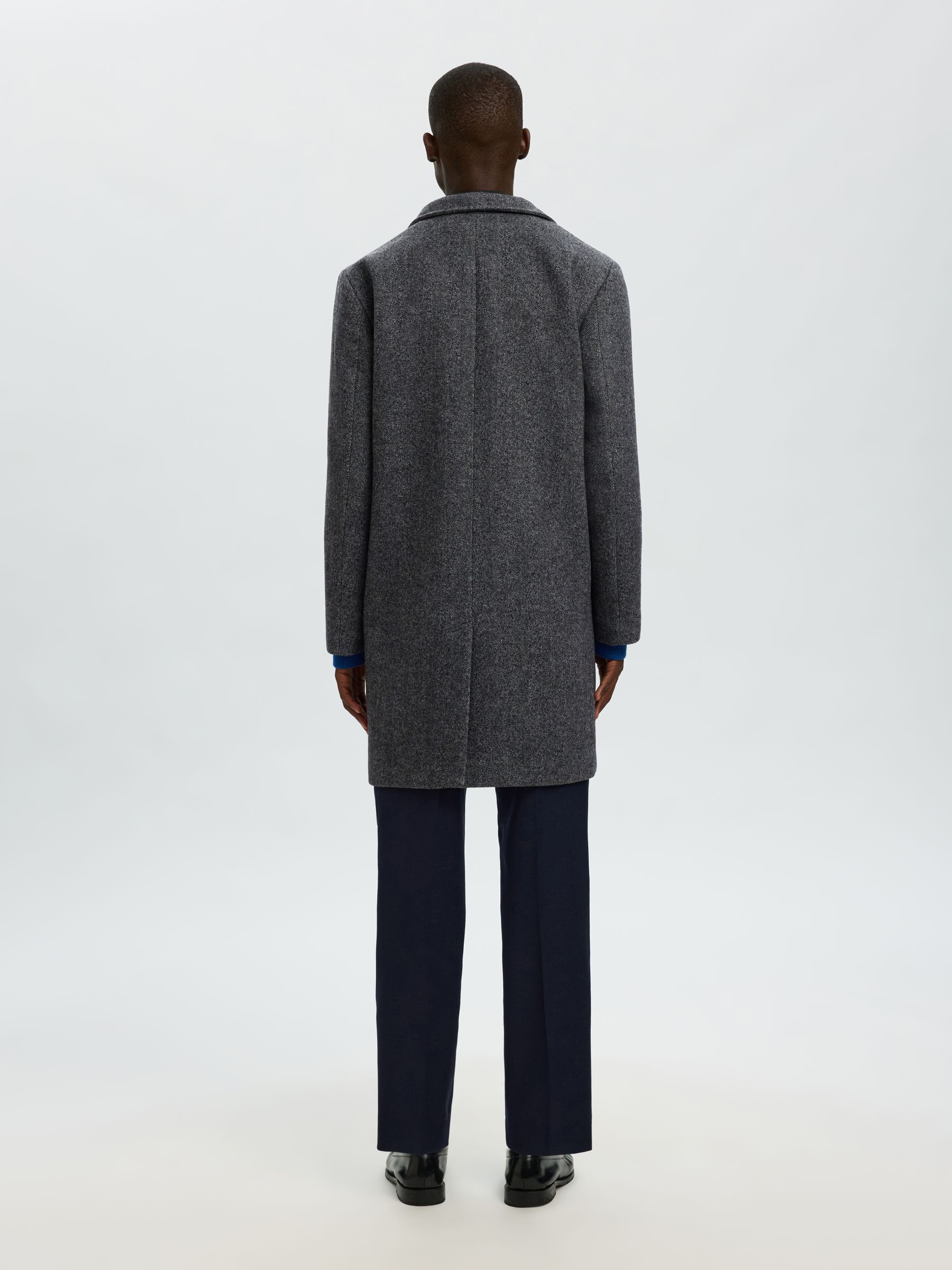 最終値下Her lip to Bruxelles Wool-Blend Coat LONG WOOL-BLEND COAT | Black | Selected