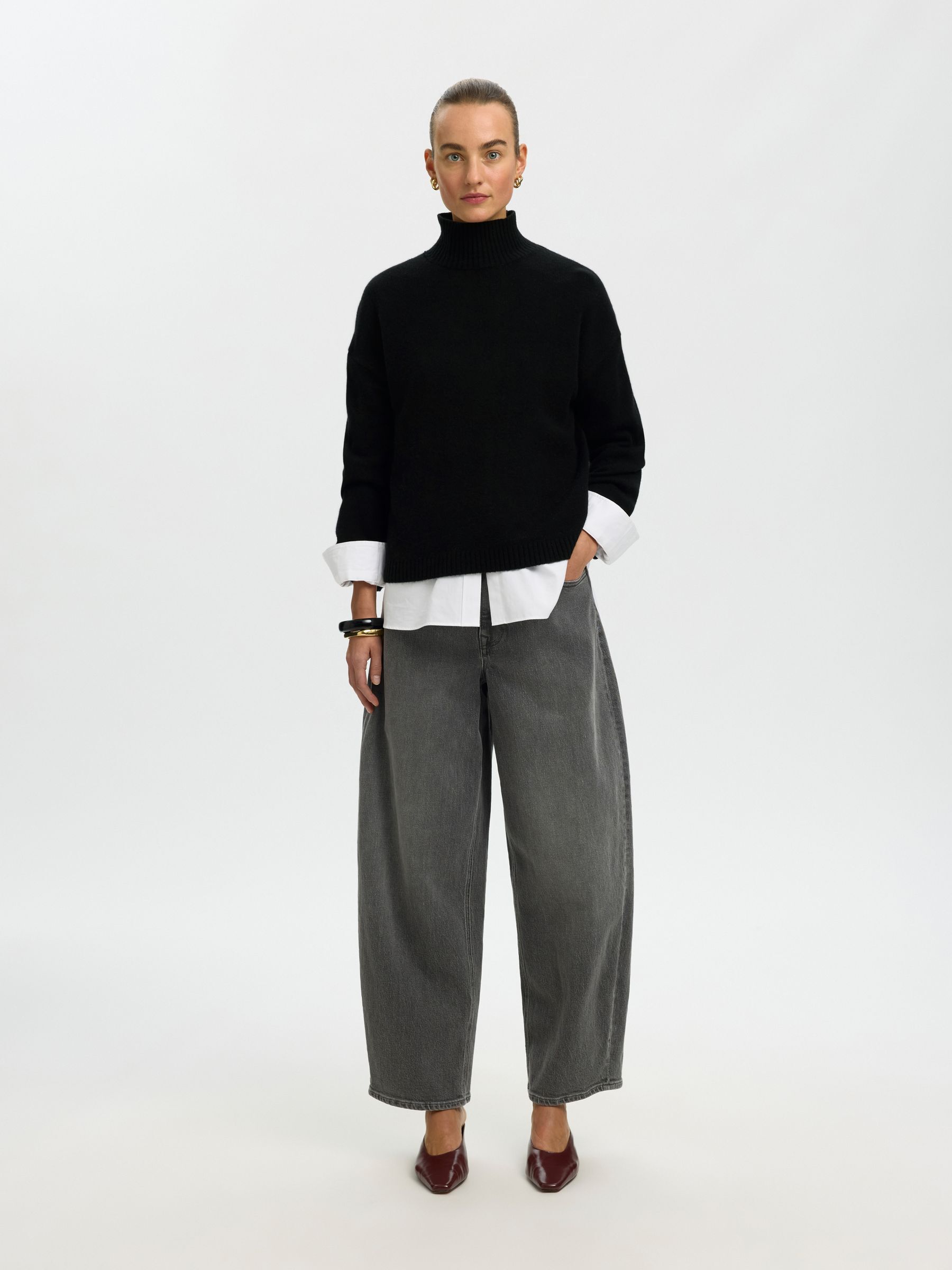 CASHMERE BLEND PULLOVER