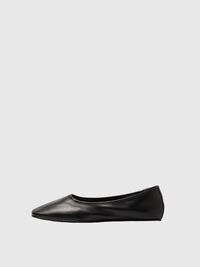 LEDER BALLERINAS, Black, highres