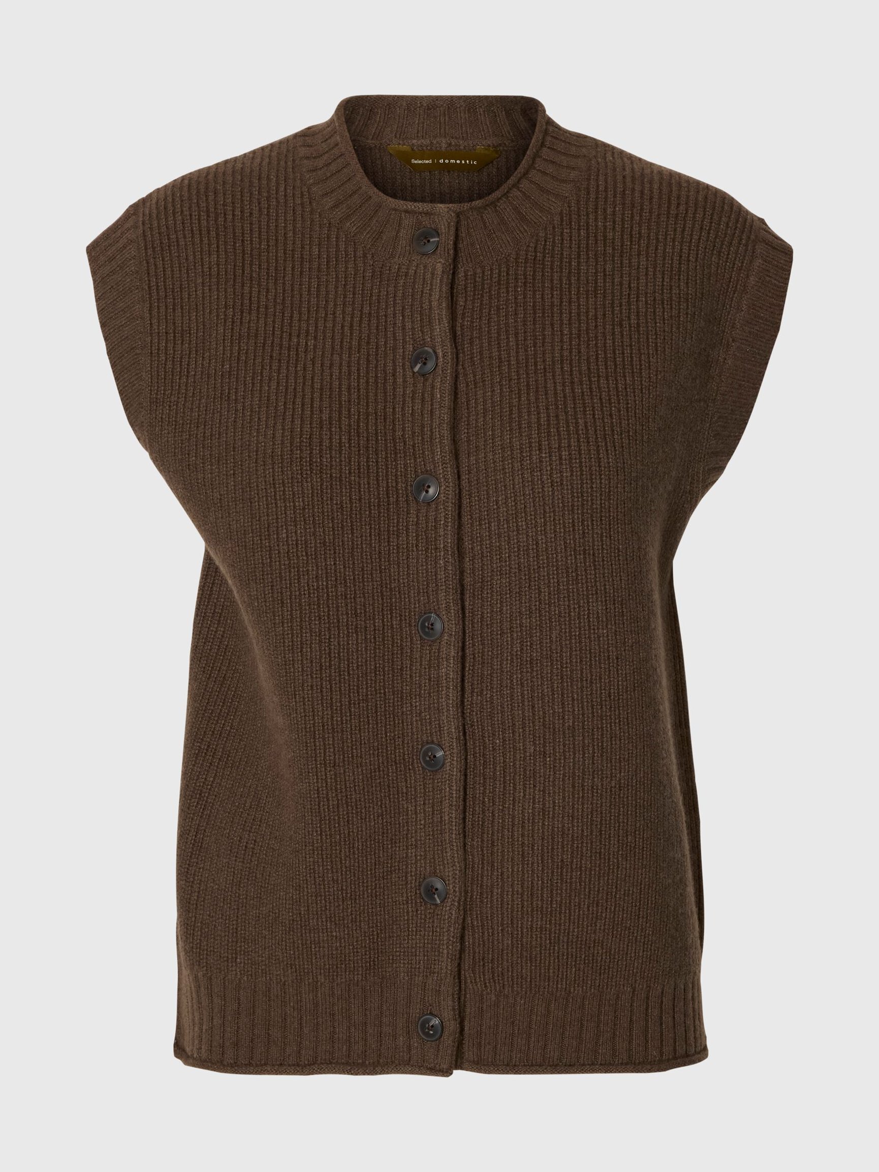 WOOL KNITTED VEST