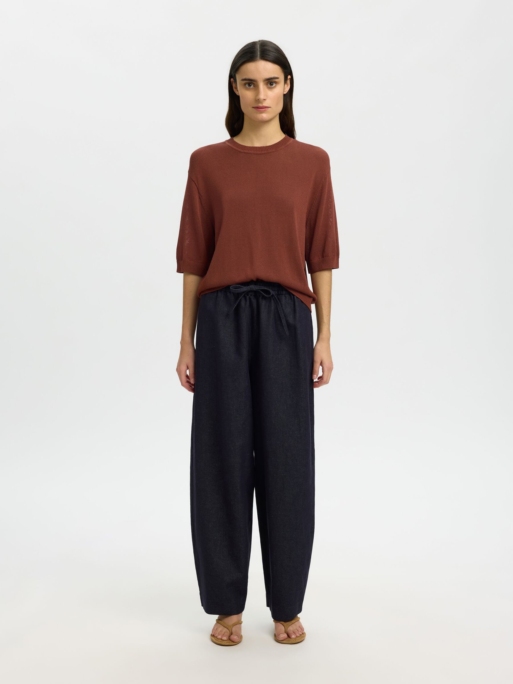 VISCOSE BLEND KNITTED TOP