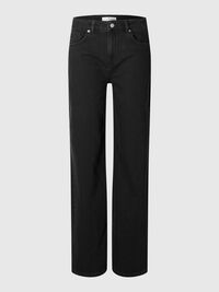 ZWART WIDE FIT JEANS, Black Denim, highres