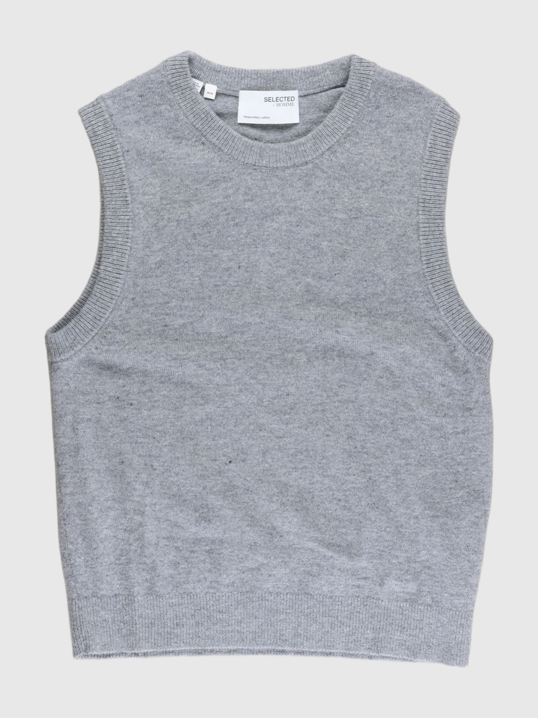 ROUND NECK KNITTED VEST