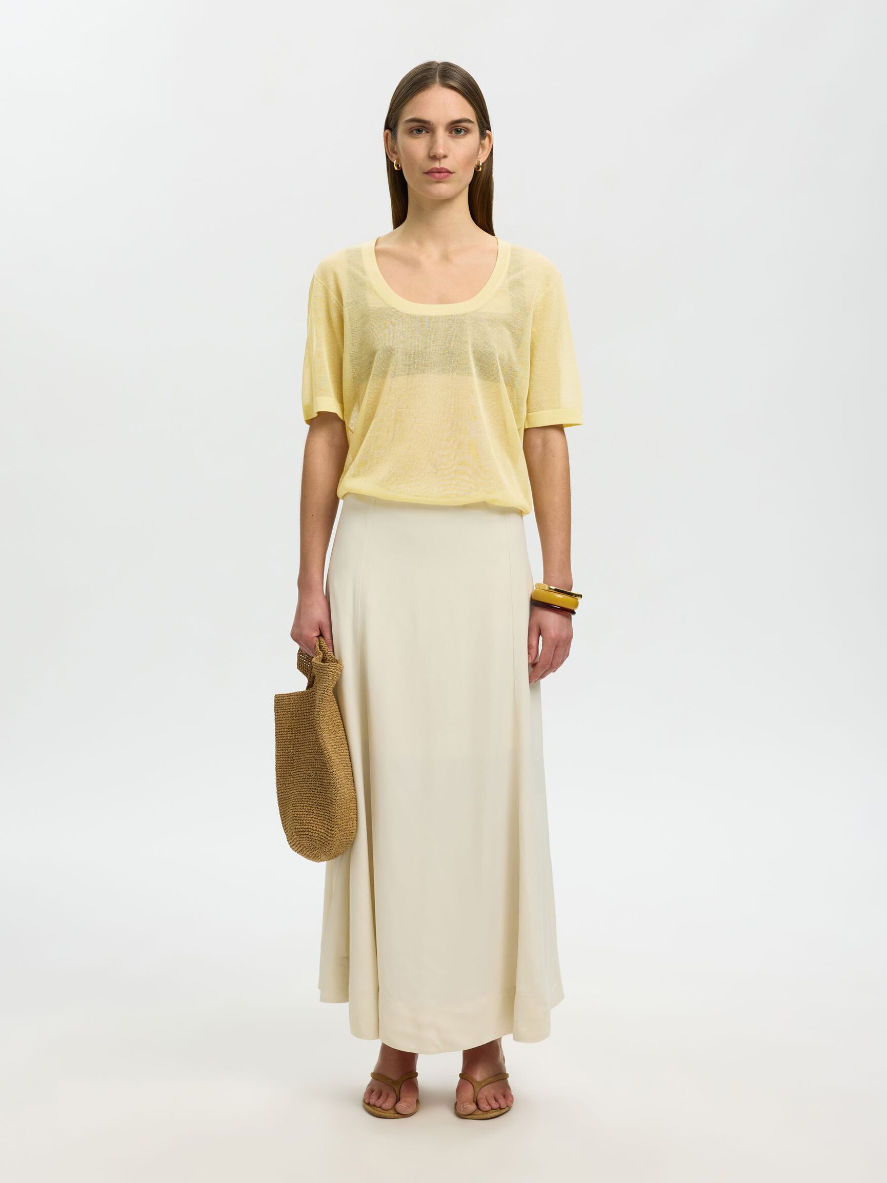 VISCOSE BLEND KNITTED TOP