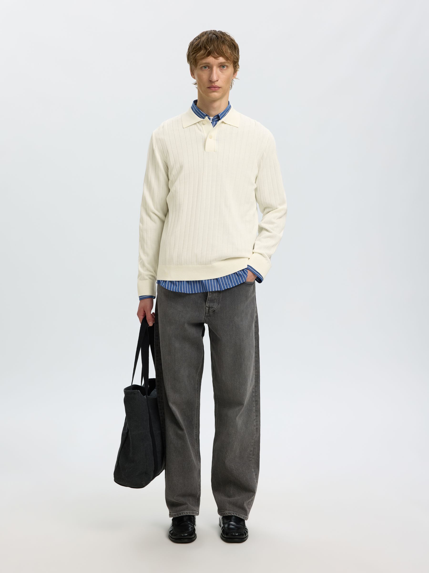 COTTON KNITTED POLO SHIRT