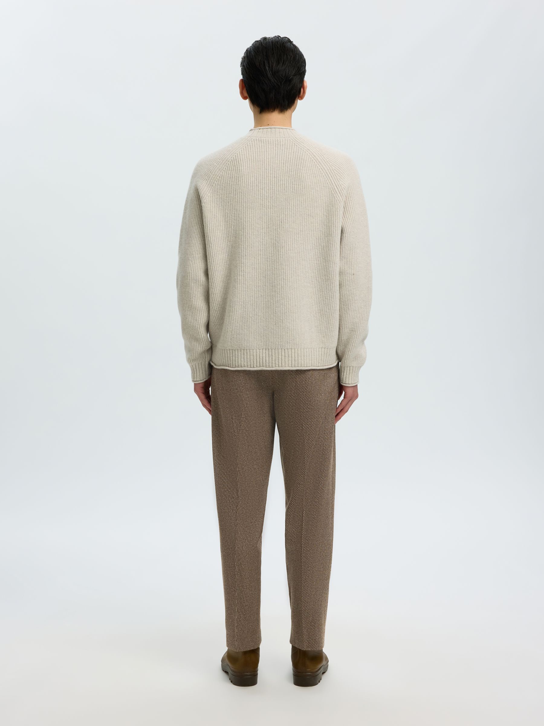 WOOL LOOSE-FIT TROUSERS