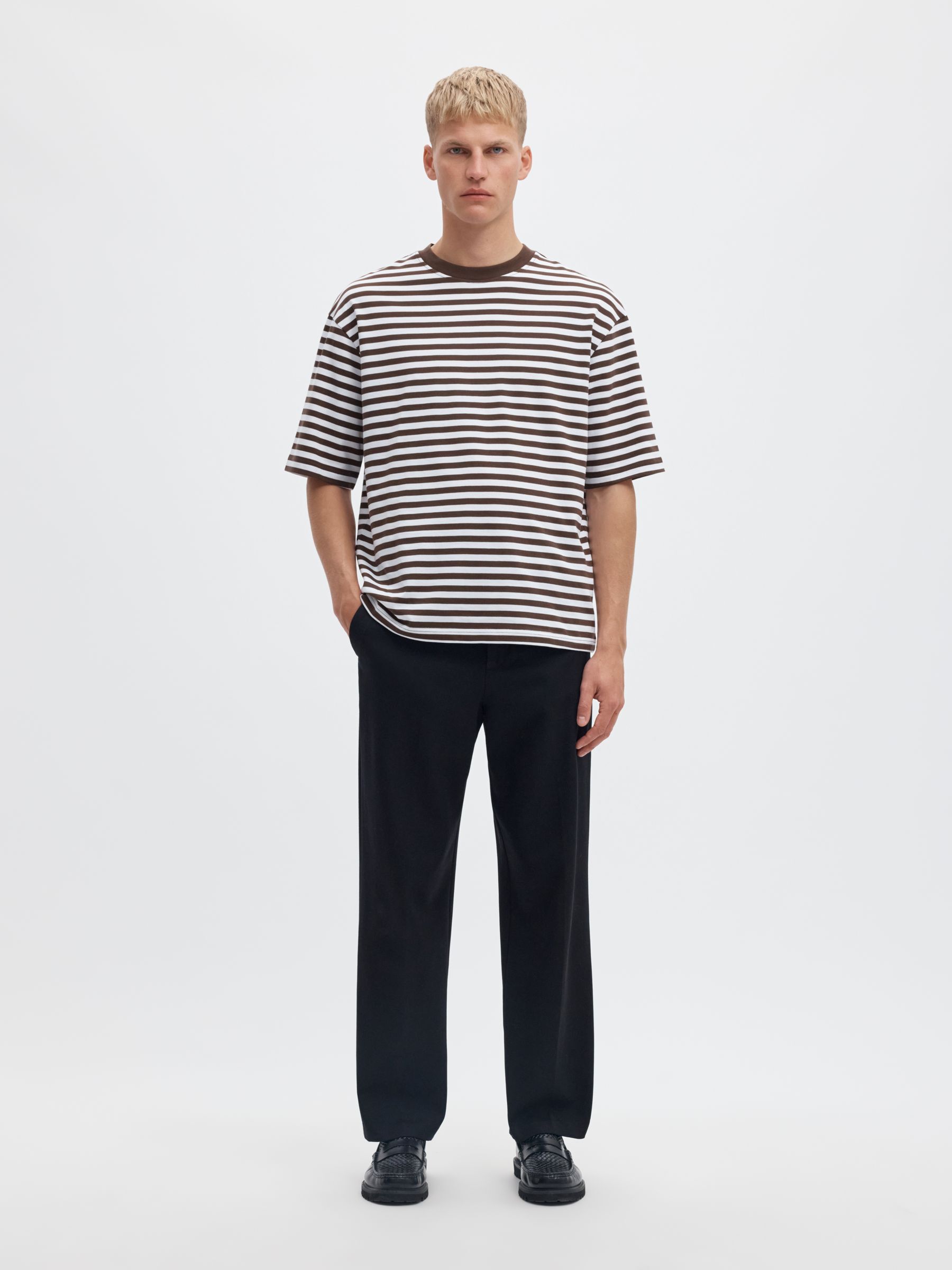 STRIPED RELAXED FIT T-SHIRT