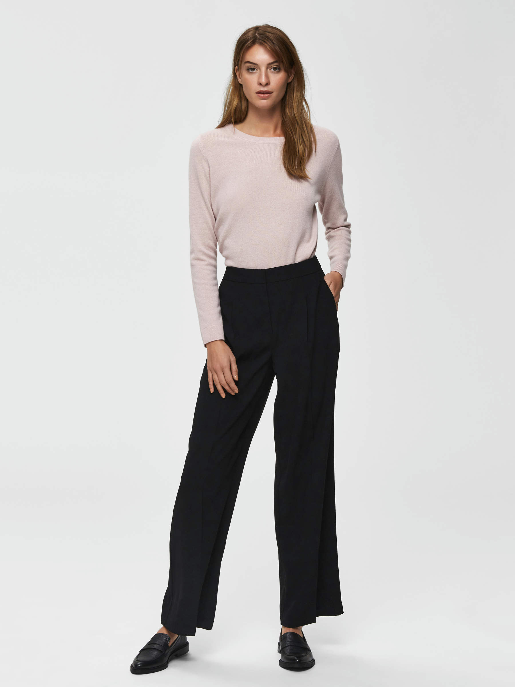 TISSÉ PANTALON À JAMBE AMPLE