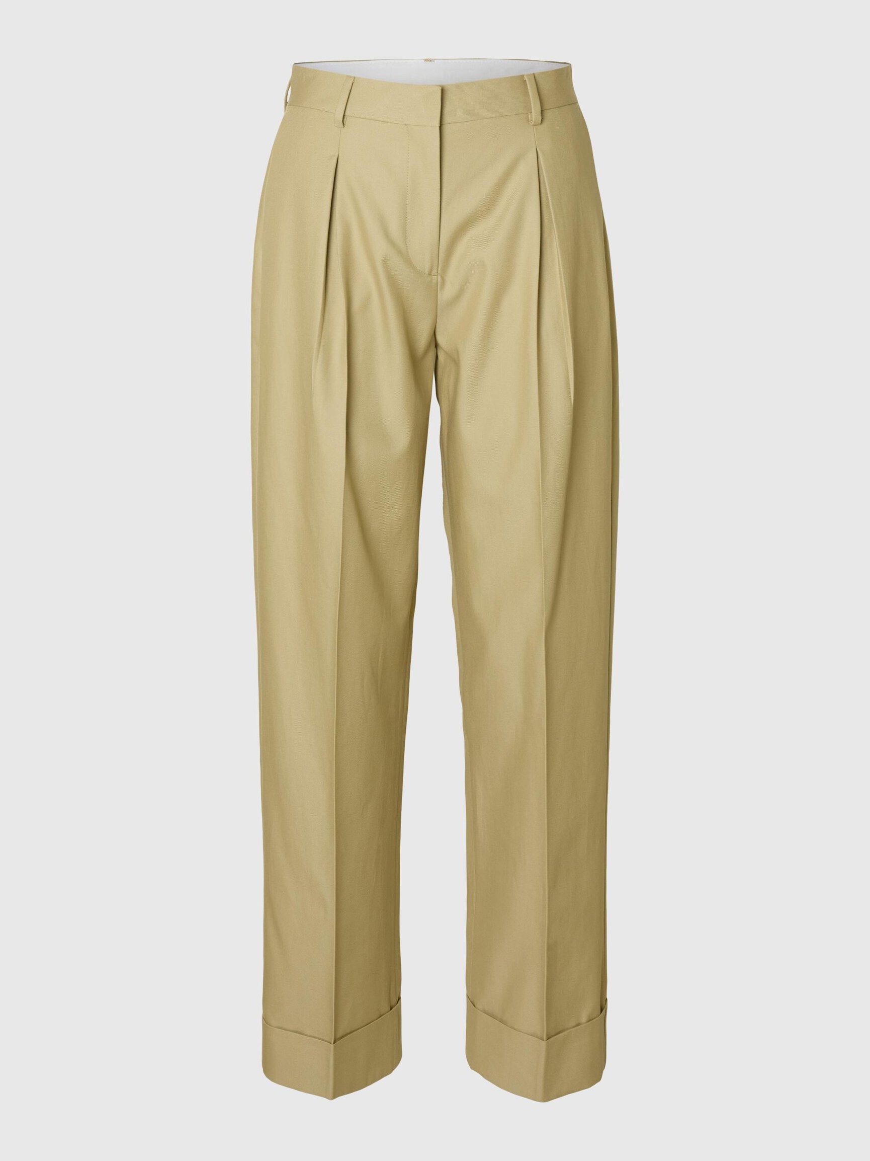 PLEATED TAPERED TROUSERS