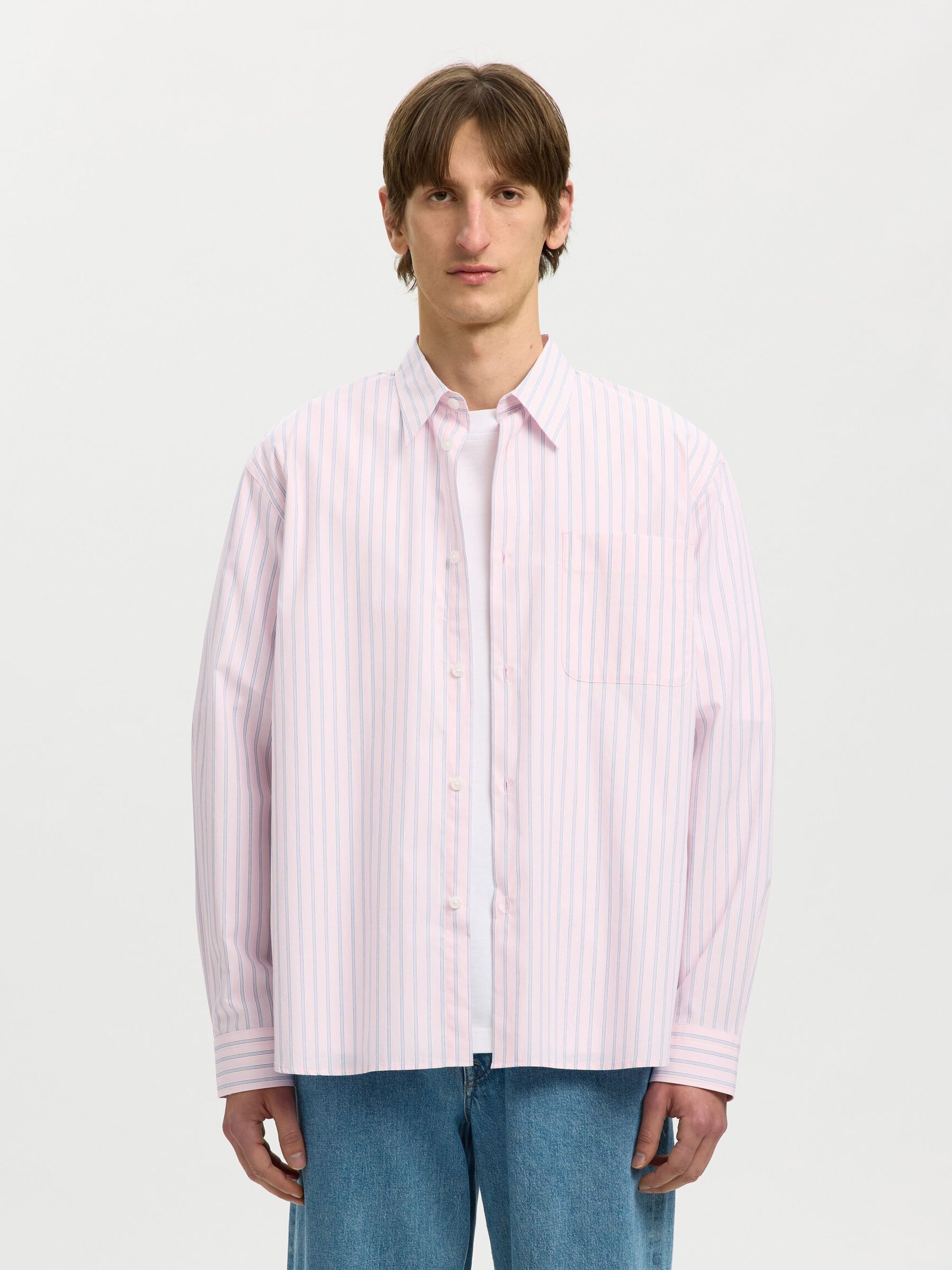 RELAXED FIT LANGÆRMET SKJORTE