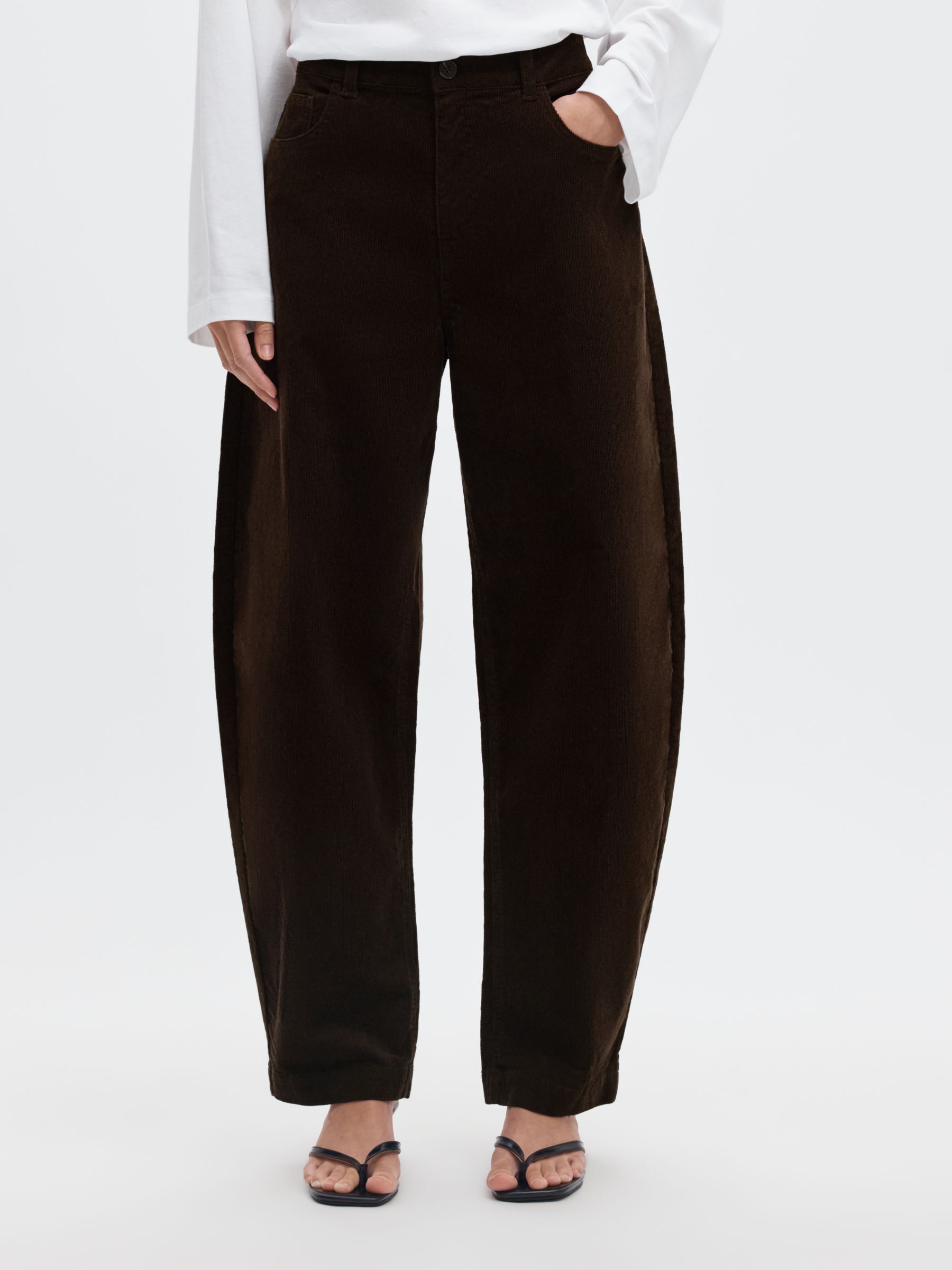 CORDUROY BARREL FIT BROEK