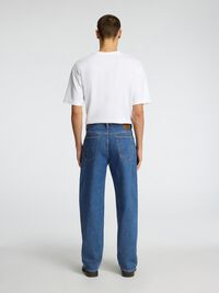 220 LOOSE FIT JEANS, Medium Blue Denim, highres