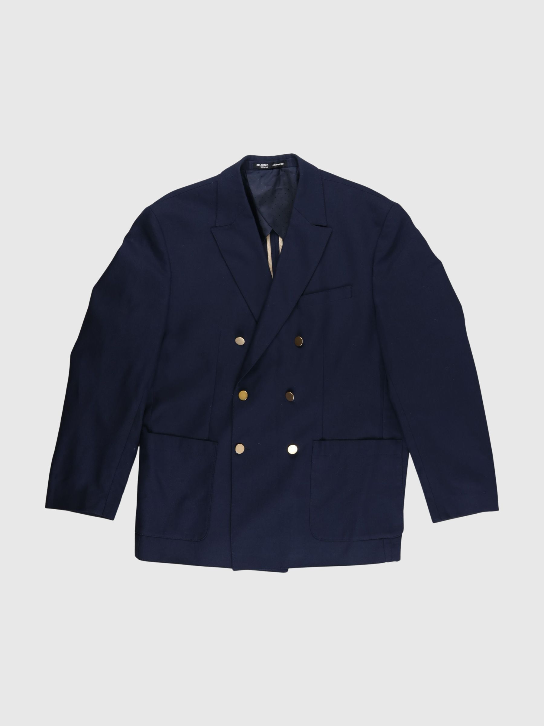 COMFORT FIT DOUBLE-BREASTED BLAZER