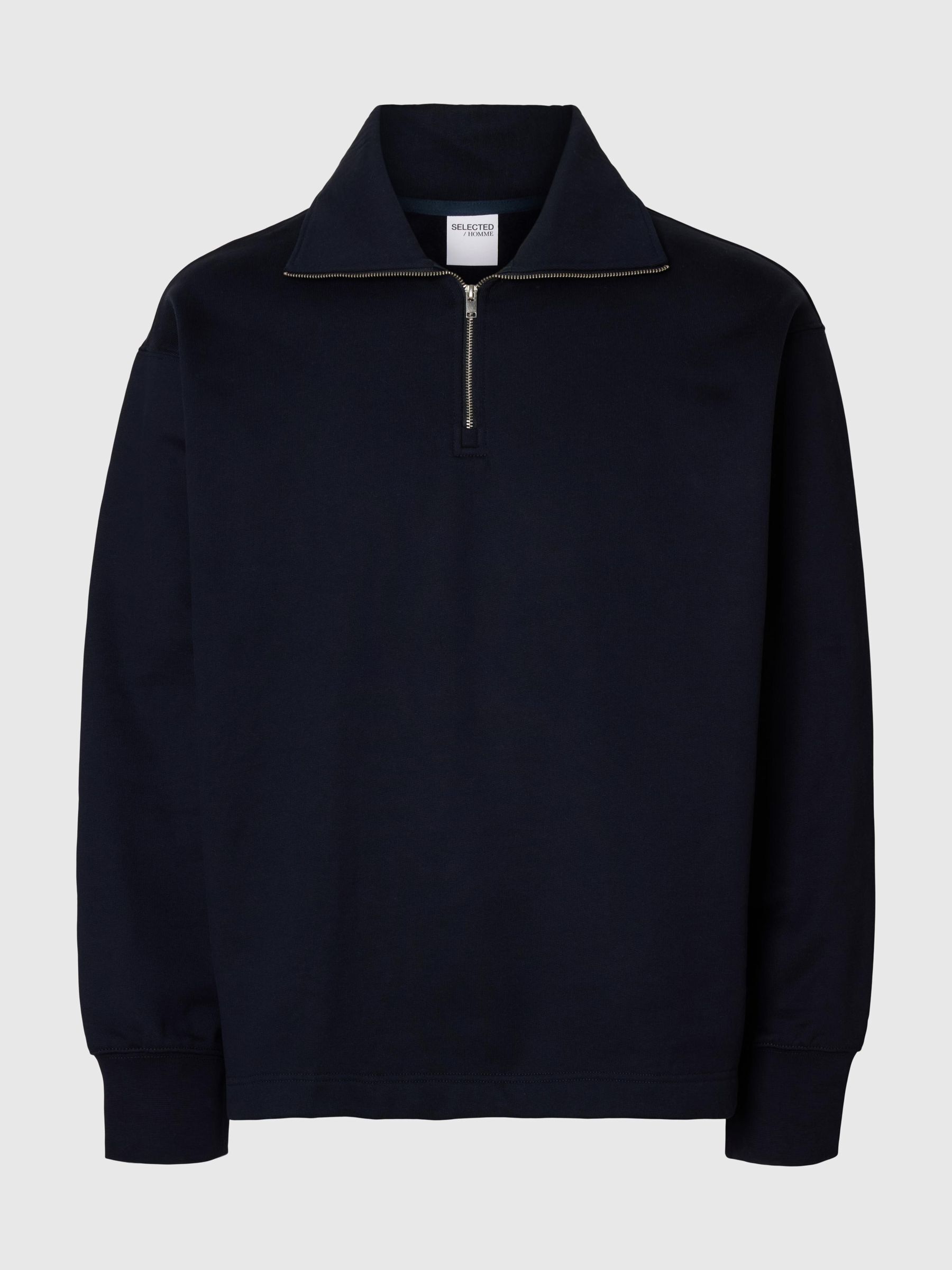 COTTON ZIPPED SWEATSHIRT