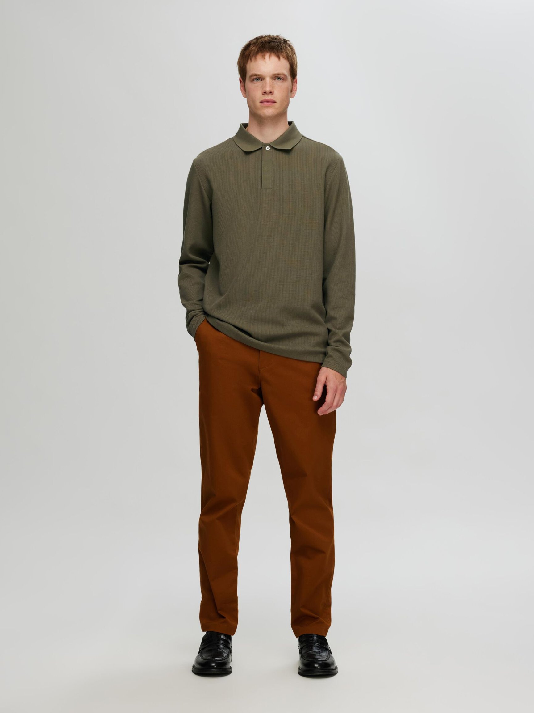 LONG SLEEVED POLO SHIRT