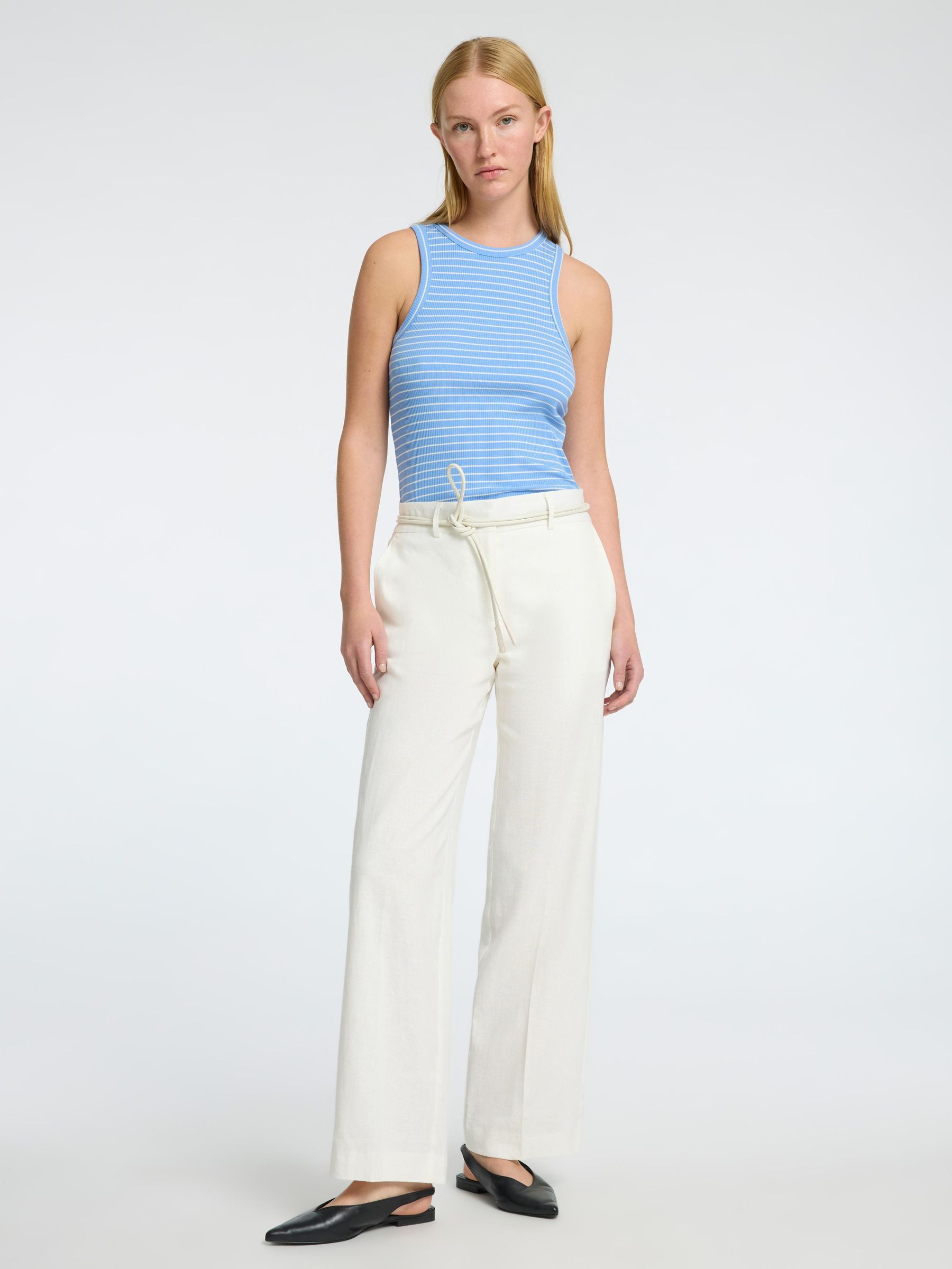 TAILORED WIDE-LEG TROUSERS