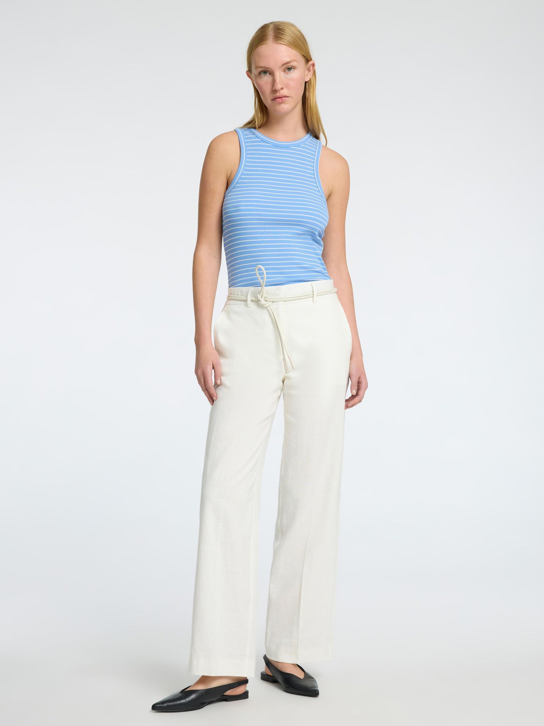 TAILORED WIDE-LEG TROUSERS