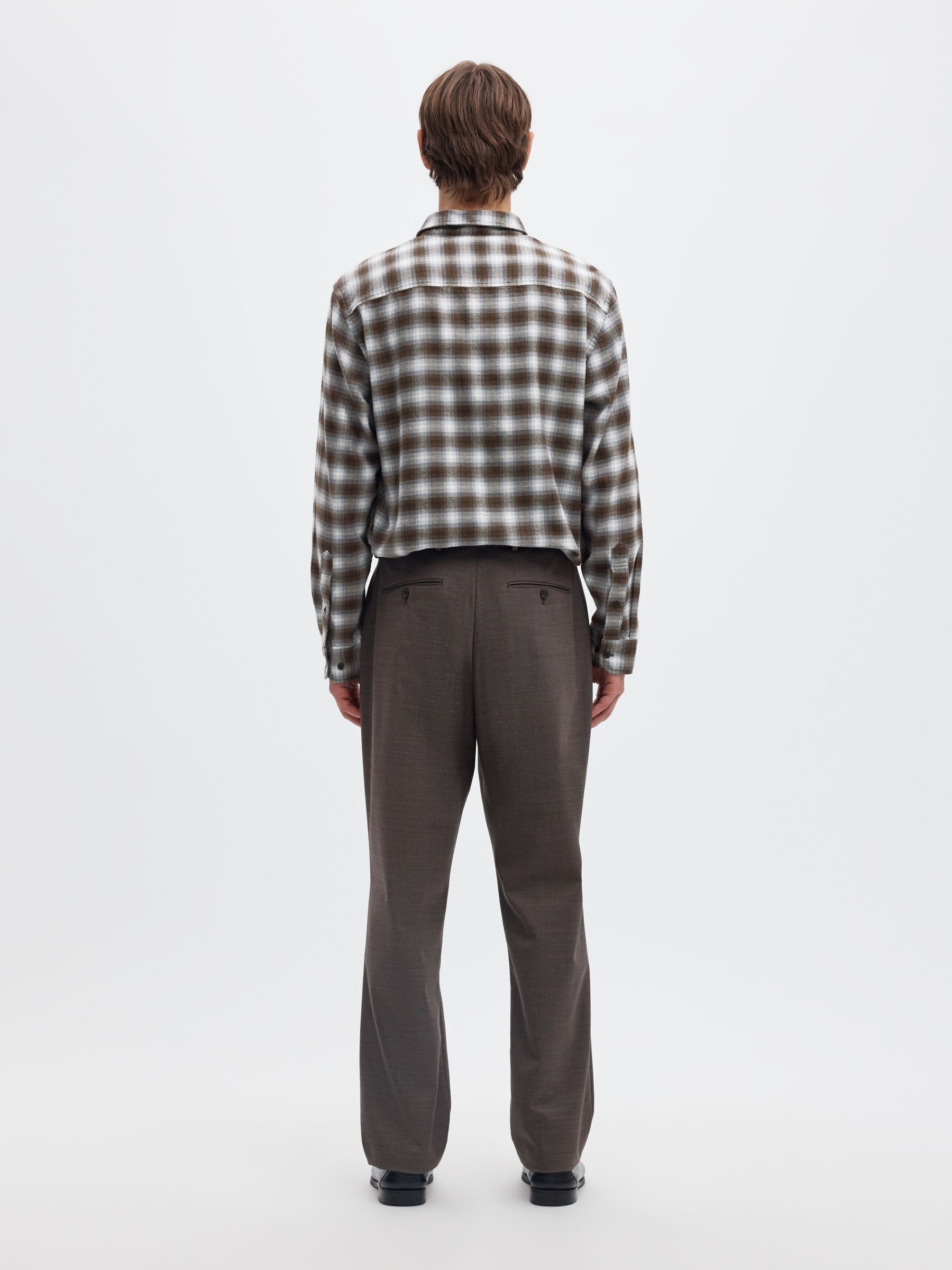 BRUSHED ORGANIC COTTON LONG SLEEVED SHIRT