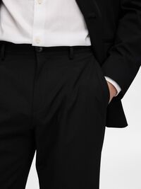 LOOSE FIT TROUSERS, Black, highres